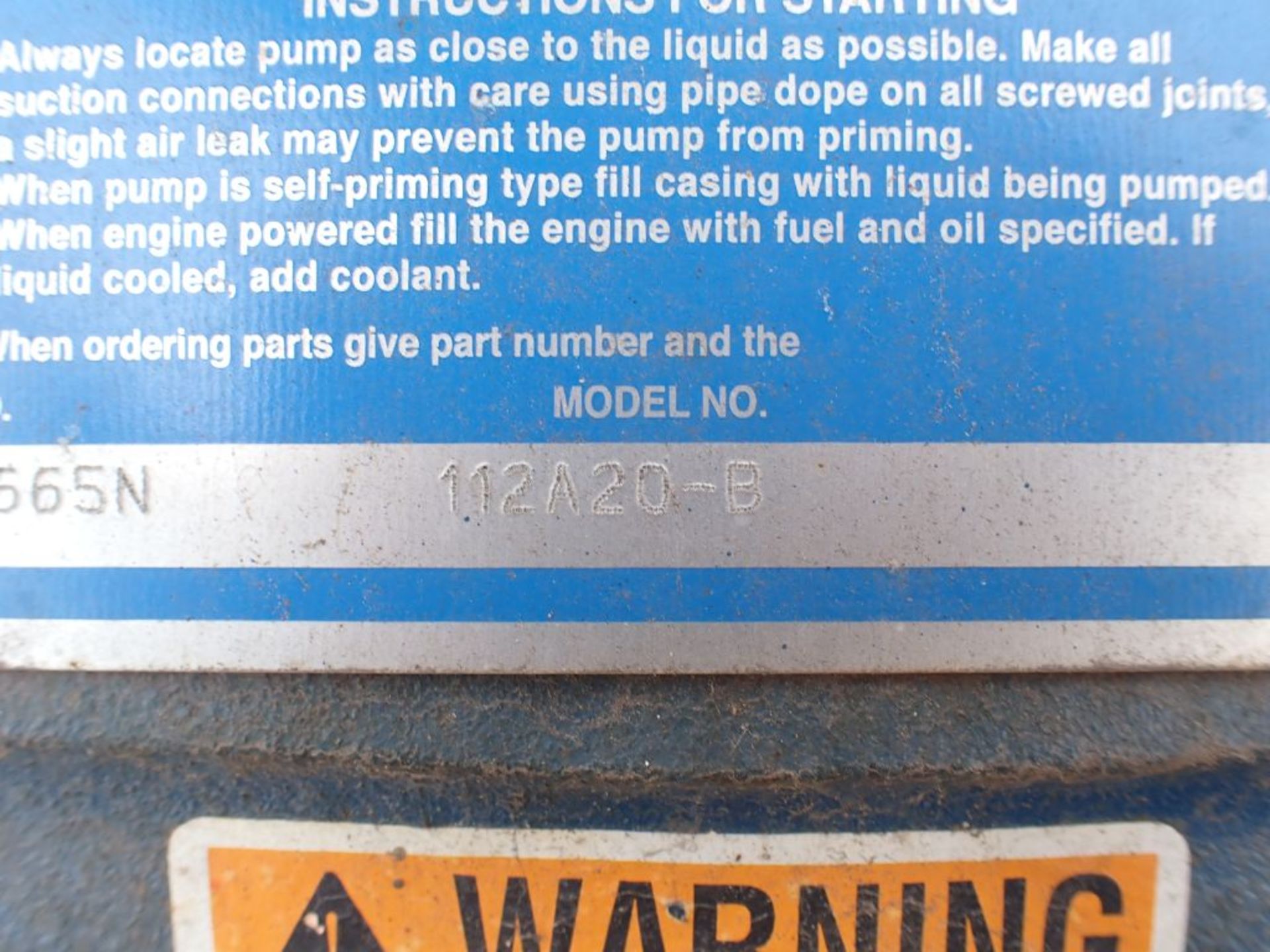 GR Centrifugal Pump | Model No. 112A20-B; 50 HP; 230/460V - Image 12 of 15