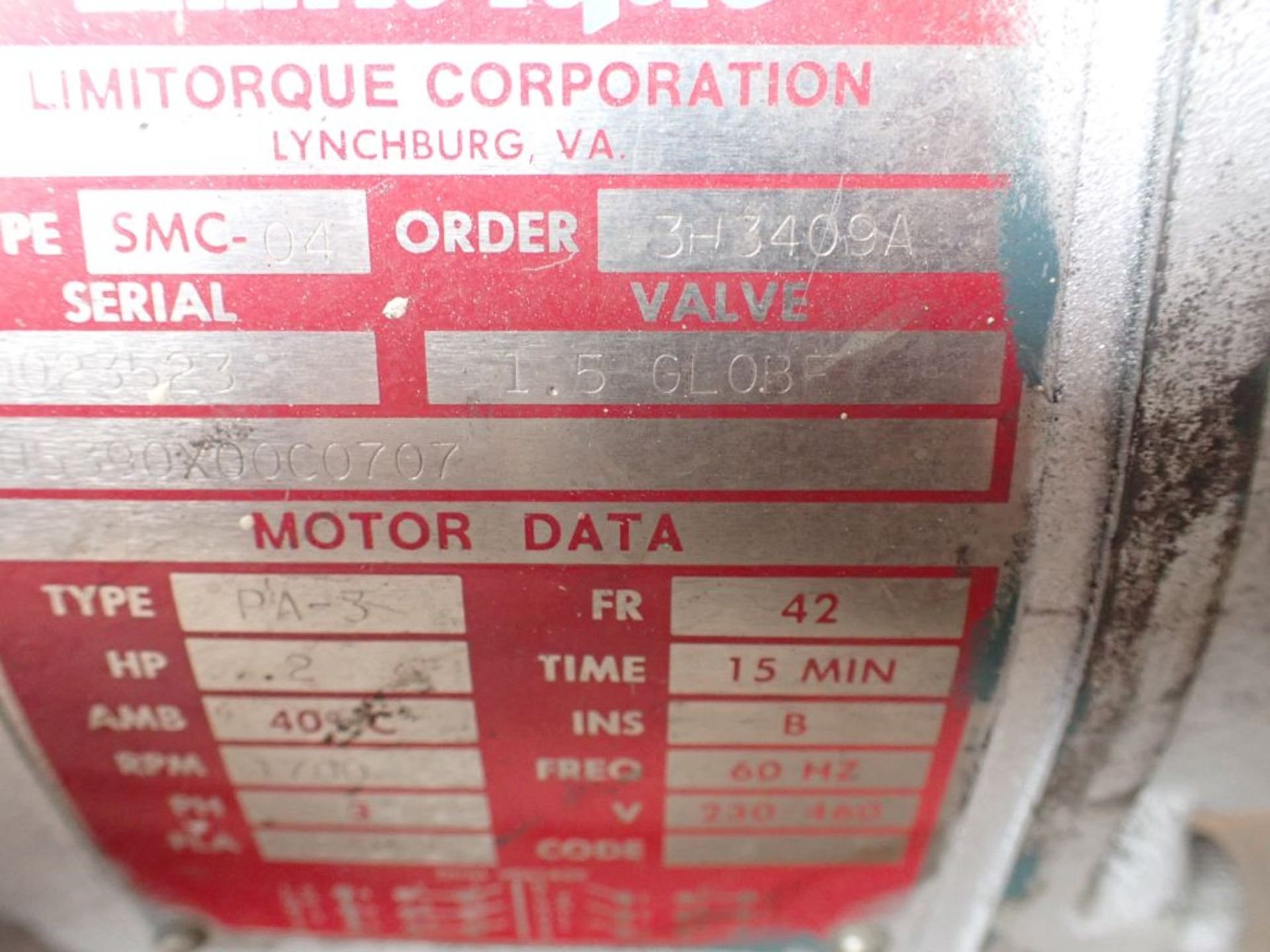 Lot of (4) Limitorque Corp Valves | Type: SMC-04 - Image 7 of 19