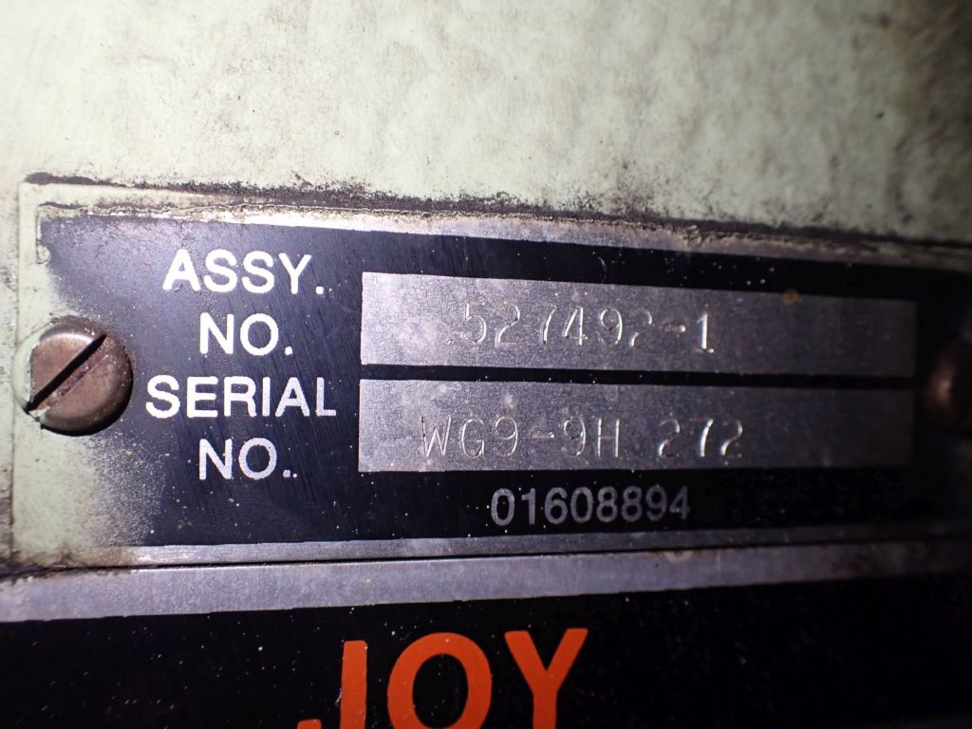 Joy 100 HP Air Compressor | Part No. 526337; Class: WGPOL9H; Size: 12.5 x 8; 114 Original Hours - Image 10 of 23