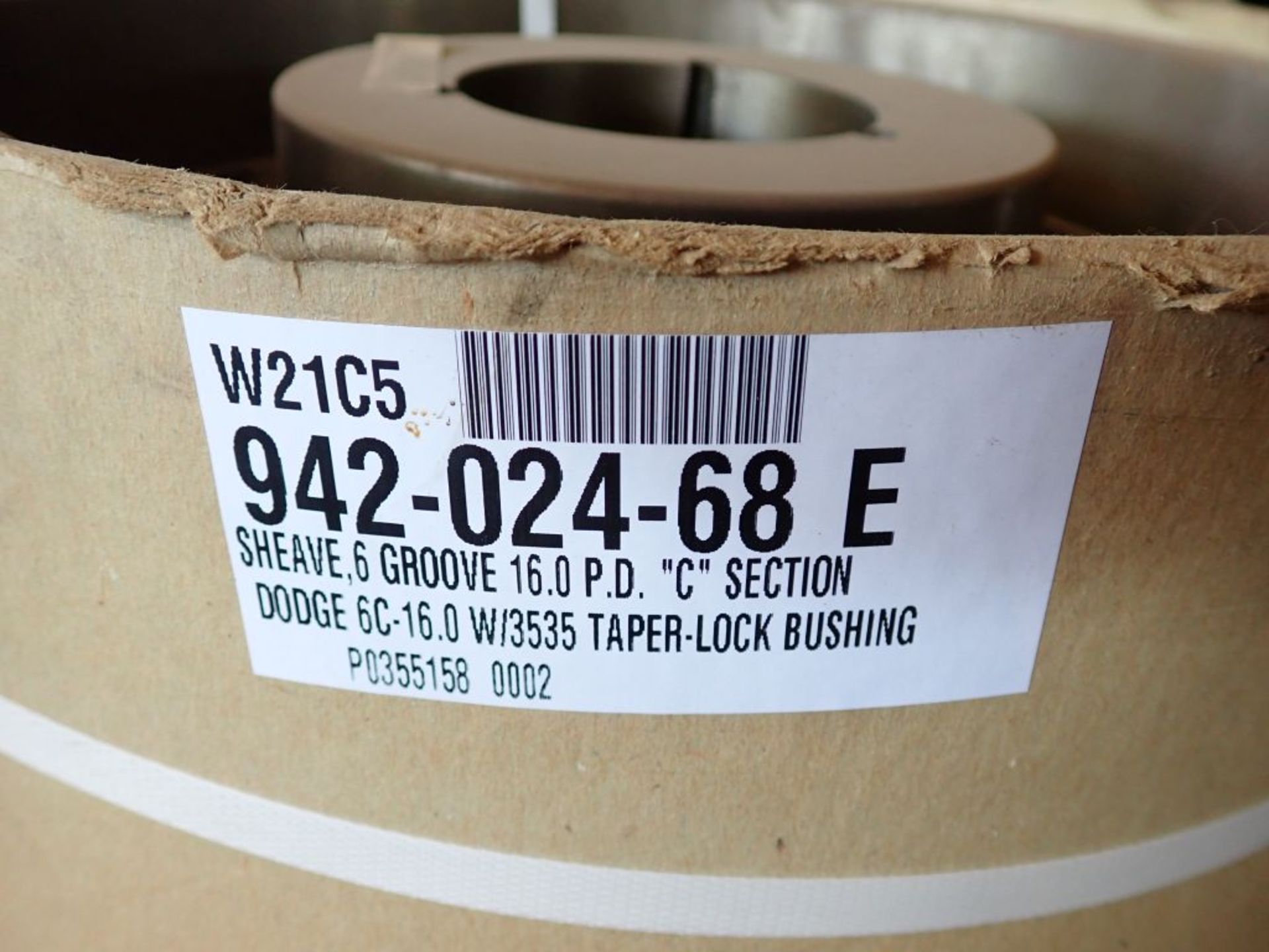 Dodge "C" Section Sheave | Model No. 0355158 002; 6-Groove - 16.0W; 3535 Taper Lock Bushing - Image 4 of 5