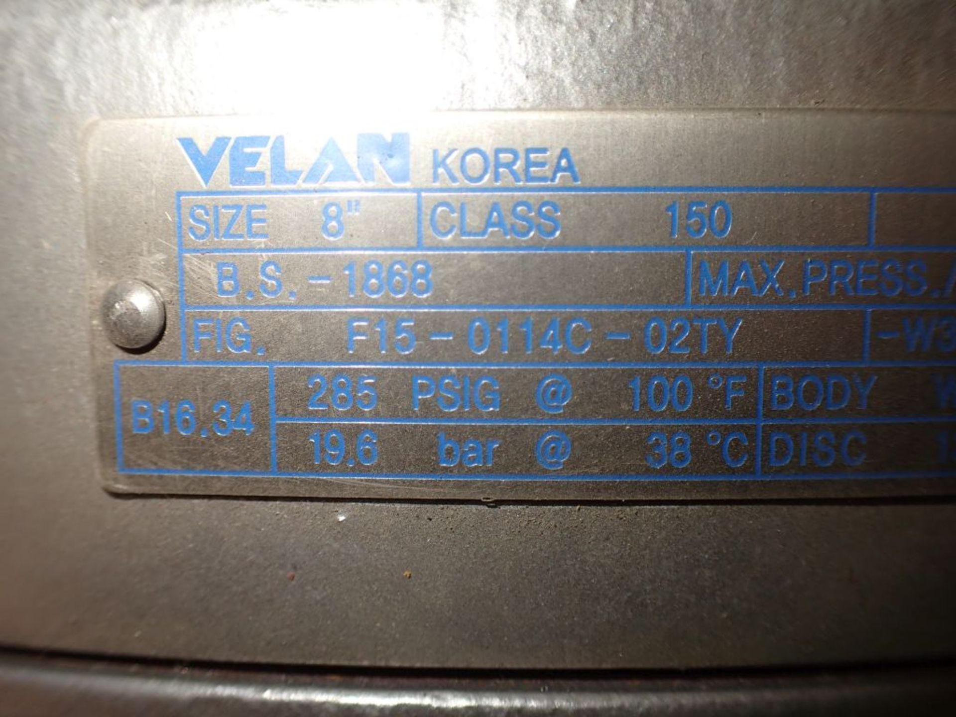 Velan Globe Valve | Fig No. F15-0114C-02TY; Model: B; Size: 8"; Class: 150 - Image 6 of 7