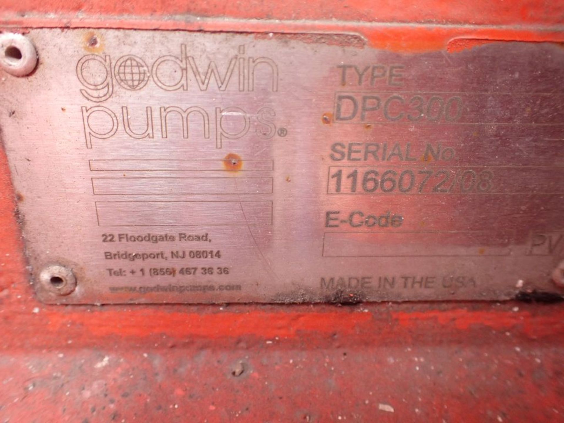 Godwin Dry Prime Pump | Type: DPC 300; Includes:; (1) Weg 50 HP Motor, Model No. 0500 9ET 3E49070; - Image 13 of 13