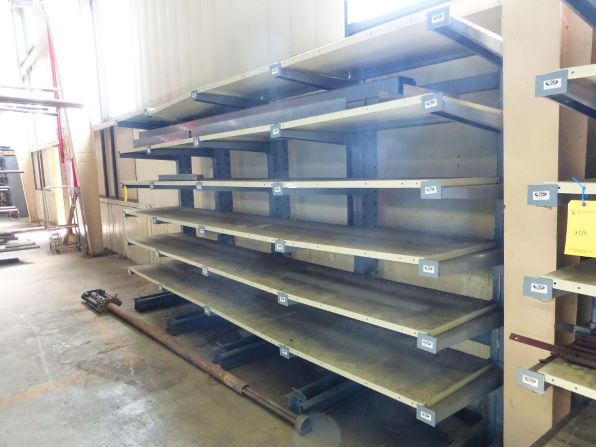 Lot of Meco Cantilever Racking w/Shelves | 148 x 31 x 7' - Image 2 of 4