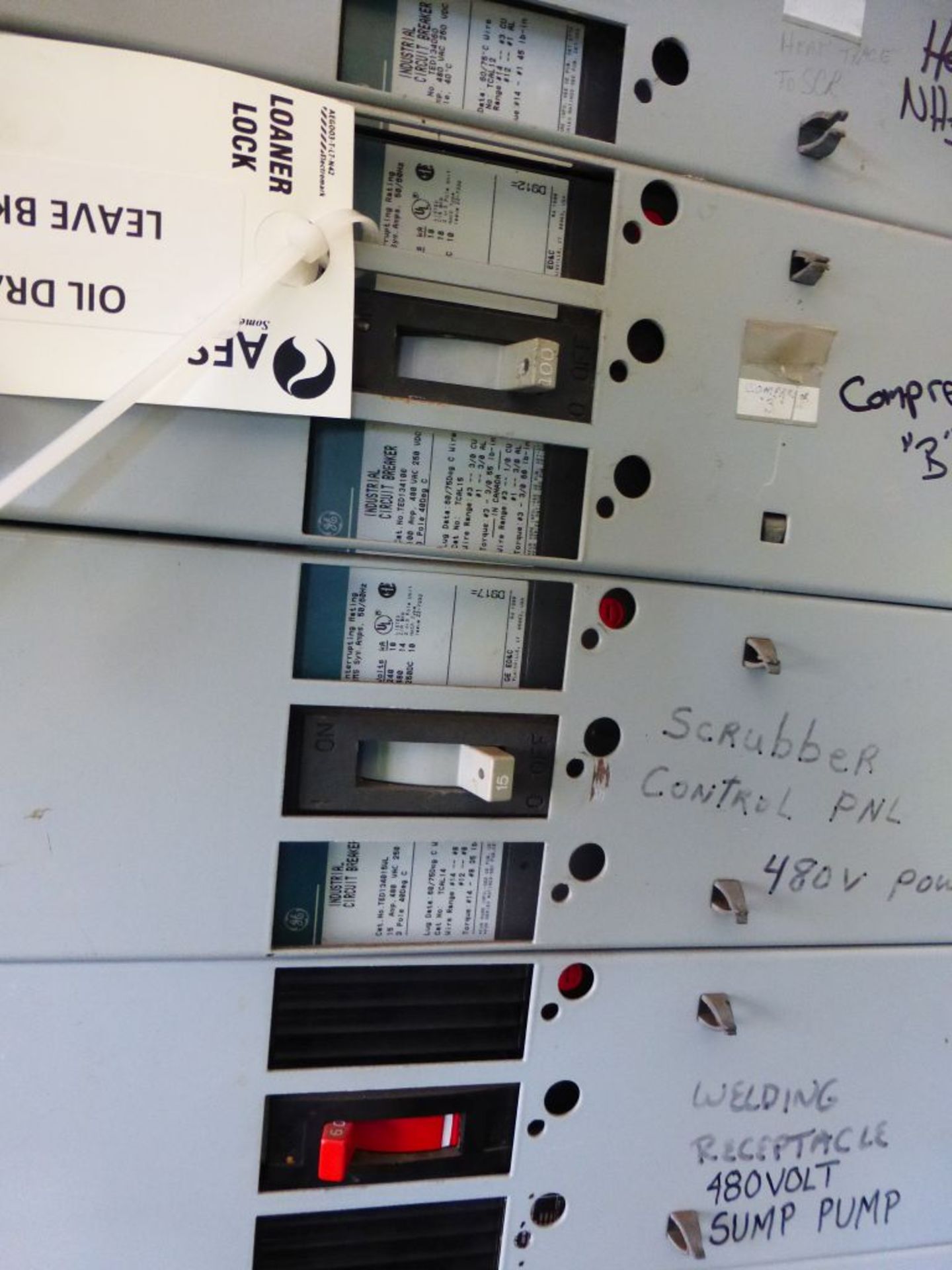GE Spectra Series Panelboard | Circuit Breakers Include:; (1) 1200A; (3) 100A; (1) 25A; (3) 600A; ( - Image 11 of 13