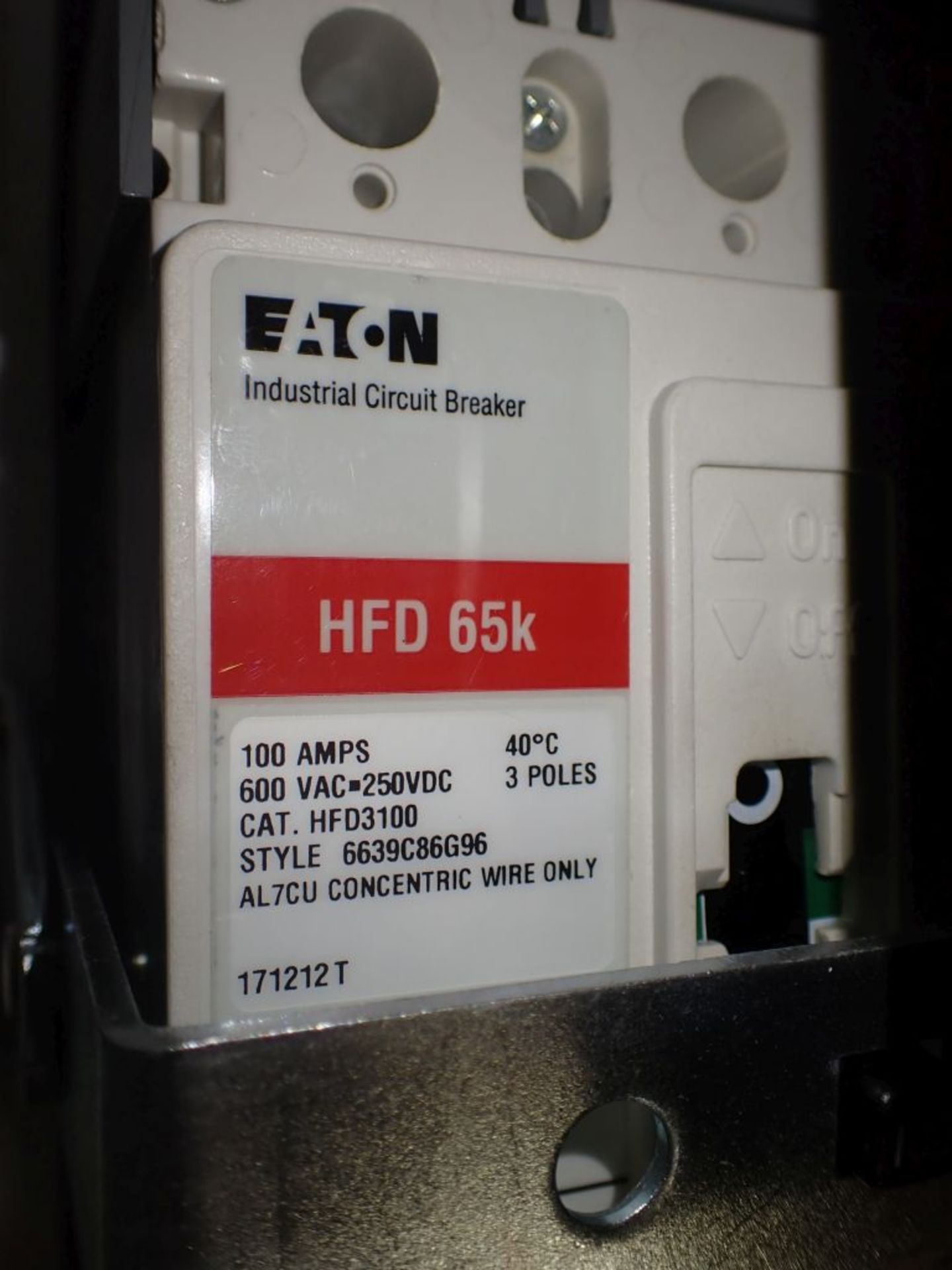 Eaton Freedom 2100 Series Motor Control Center | (1) FDRB-15A; (6) F206-30A-10HP; (1) FDRB-100A - Image 53 of 72