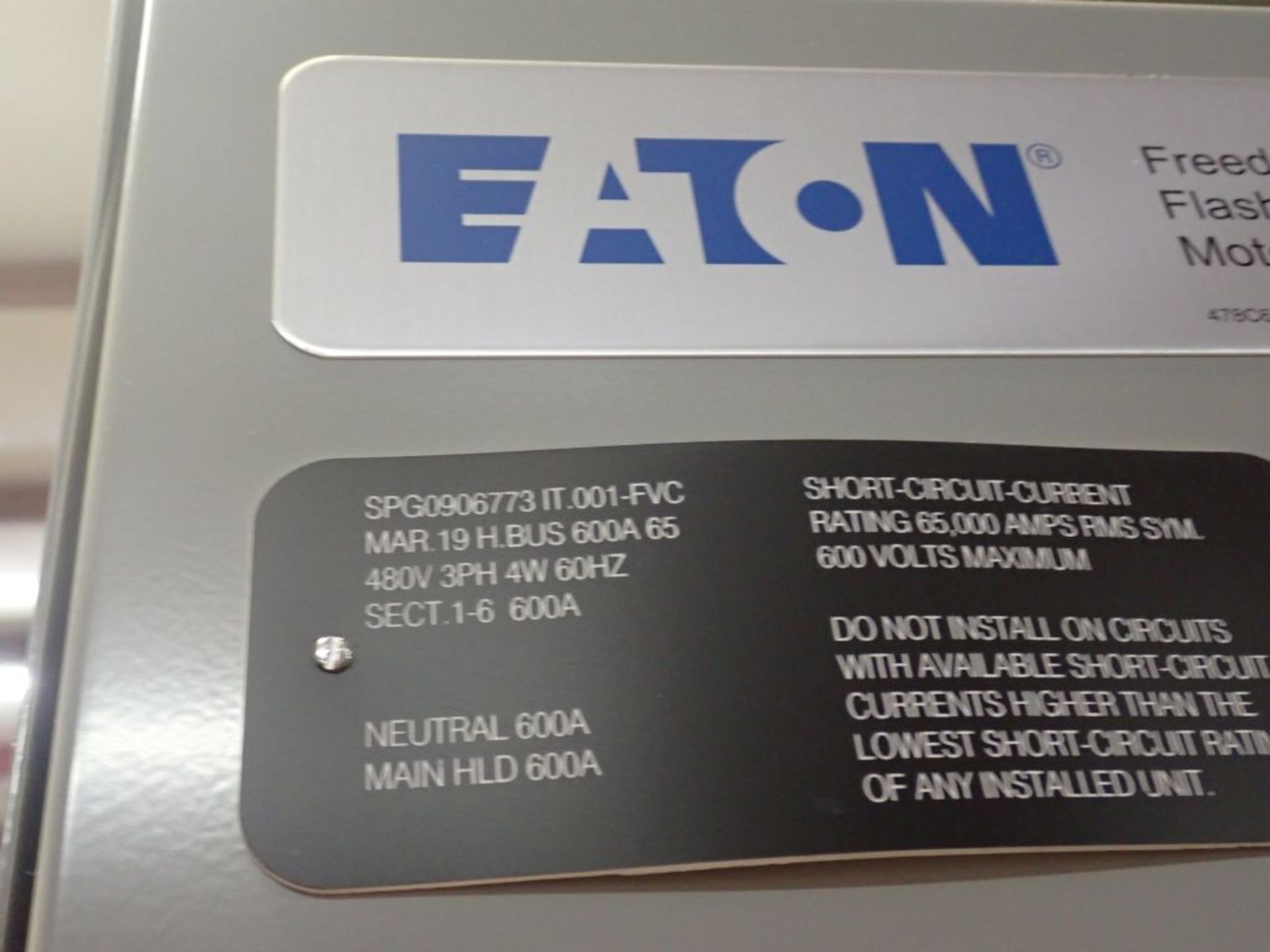 Eaton Freedom Flashgard Motor Control Center | Never Installed; Includes:; (1) SPD 30A; (1) MTRG; ( - Image 8 of 28