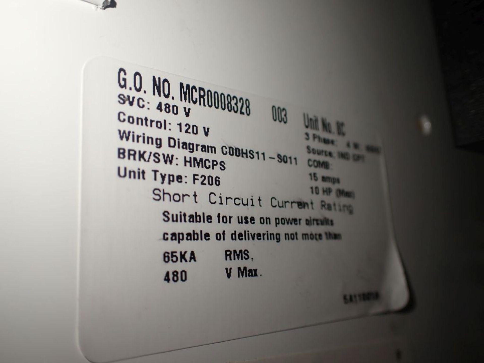 Eaton Freedom 2100 Series Motor Control Center | (6) F206-15A-10HP; (6) F206-30A-10HP - Image 9 of 84