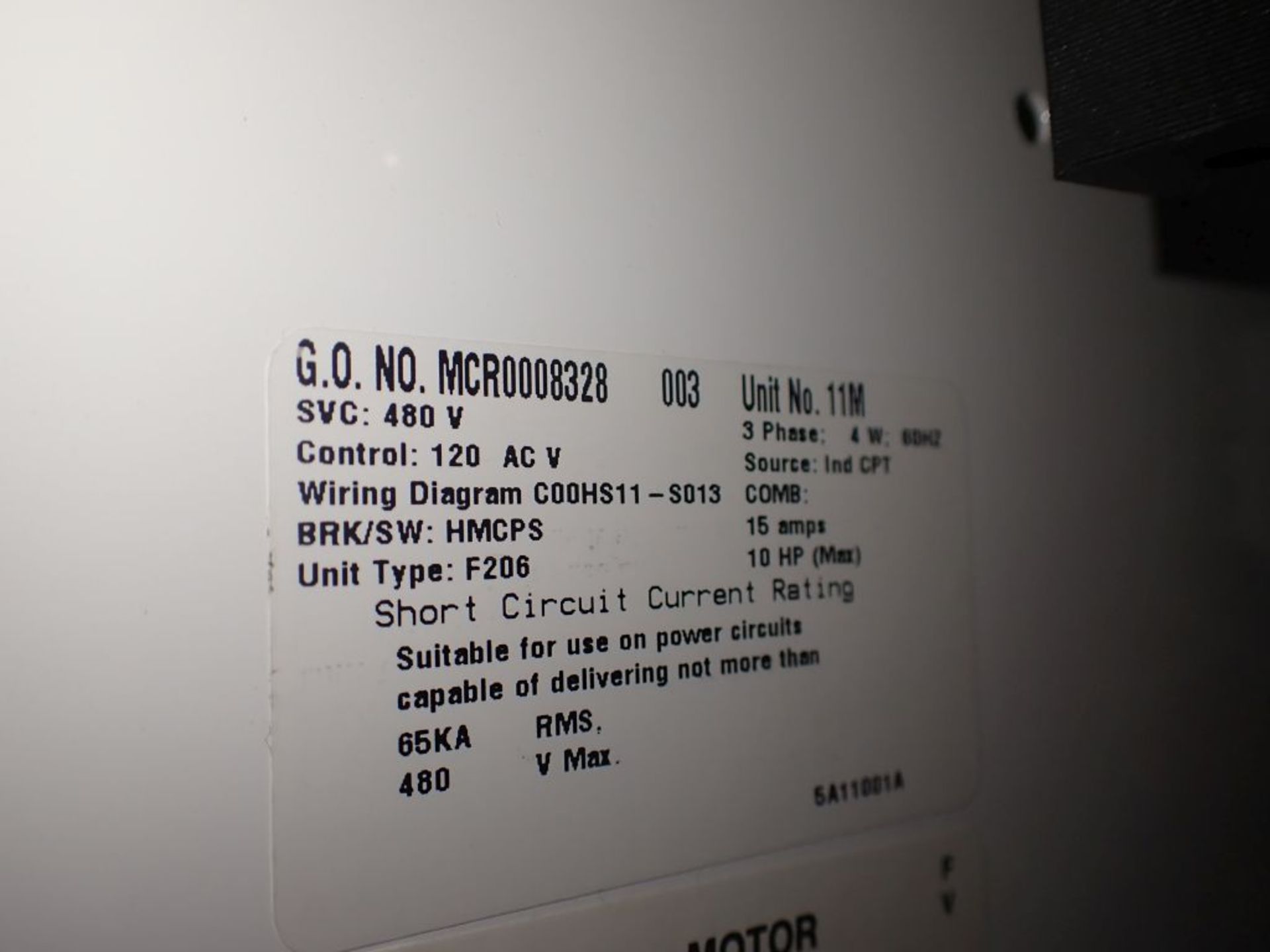 Eaton Freedom 2100 Series Motor Control Center | (10) F206-15A-10HP - Image 30 of 71