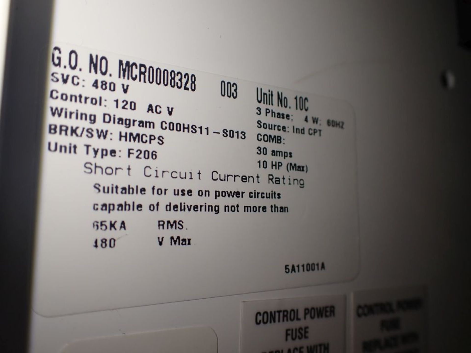 Eaton Freedom 2100 Series Motor Control Center | (6) F206-15A-10HP; (6) F206-30A-10HP - Image 59 of 84