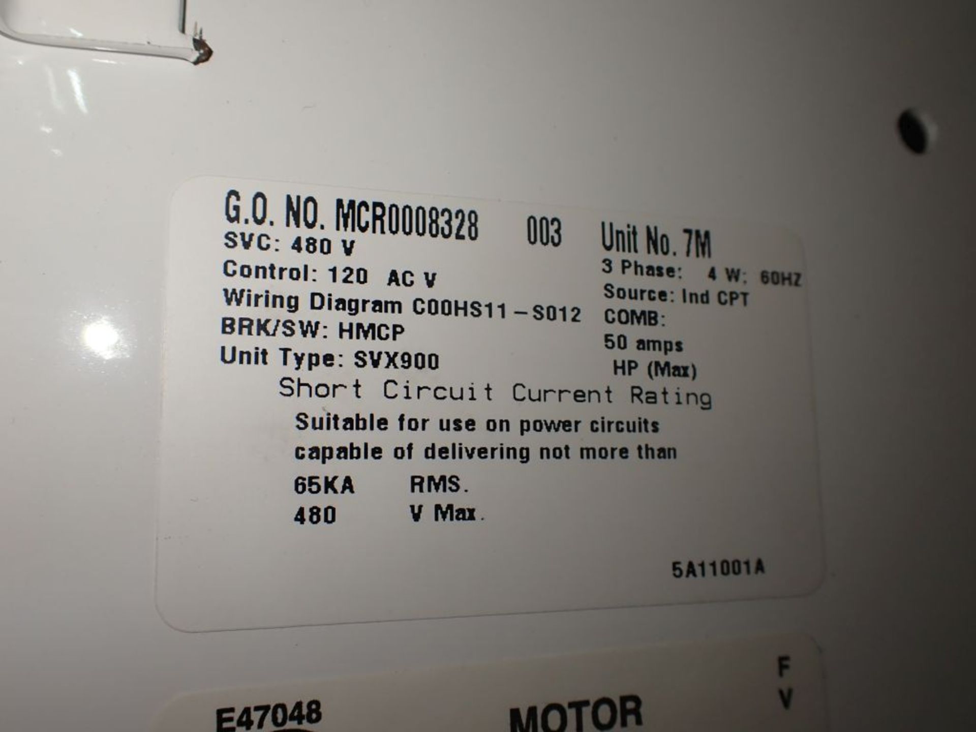 Eaton Freedom 2100 Series Motor Control Center | (2) F206-15A-10HP; (2) SVX900-50A, with Eaton AF - Image 38 of 48