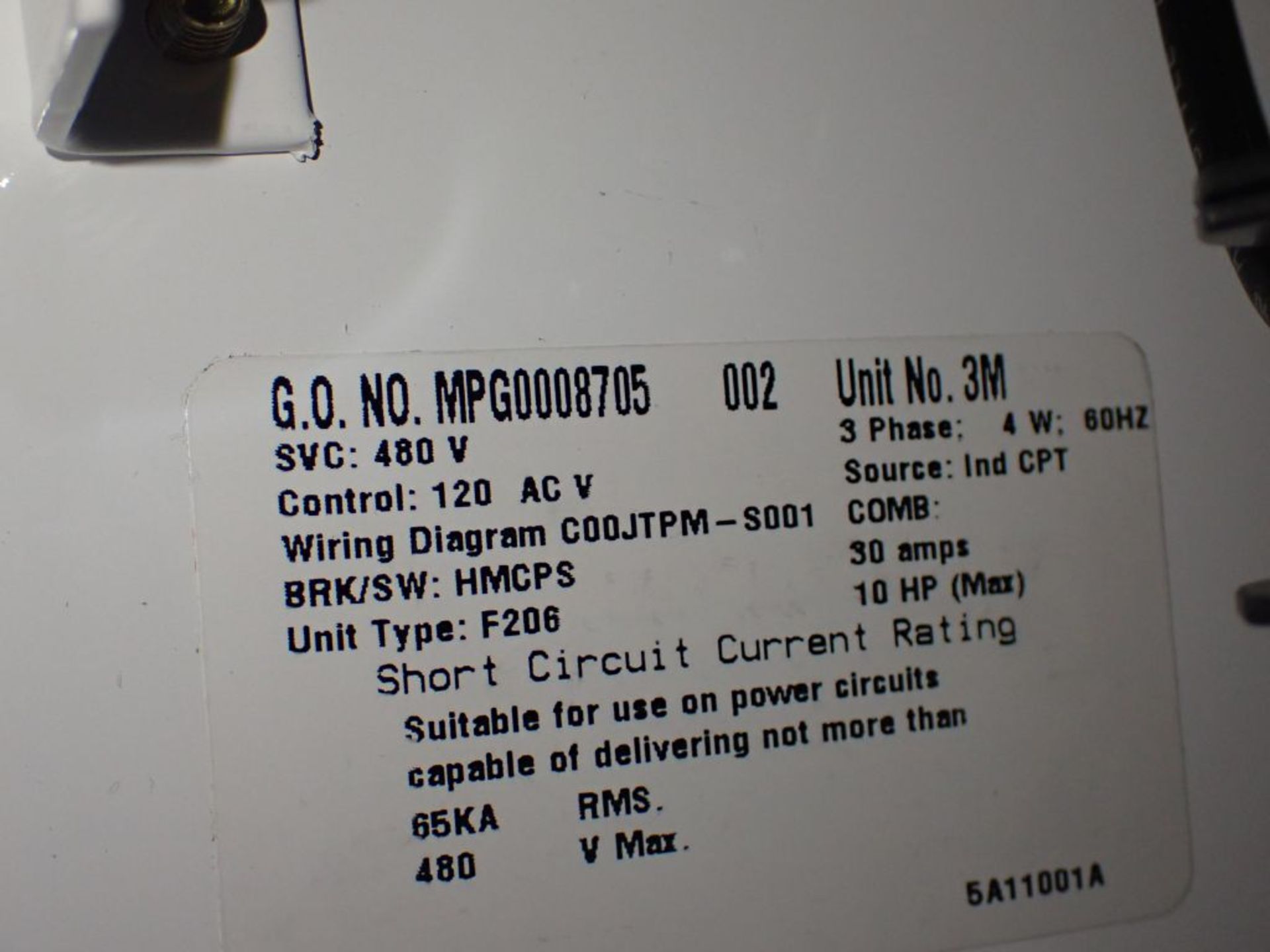 Eaton Freedom 2100 Series Motor Control Center | (2) F206-30A-25HP; (9) F206-30A-10HP; (1) F206- - Image 30 of 84