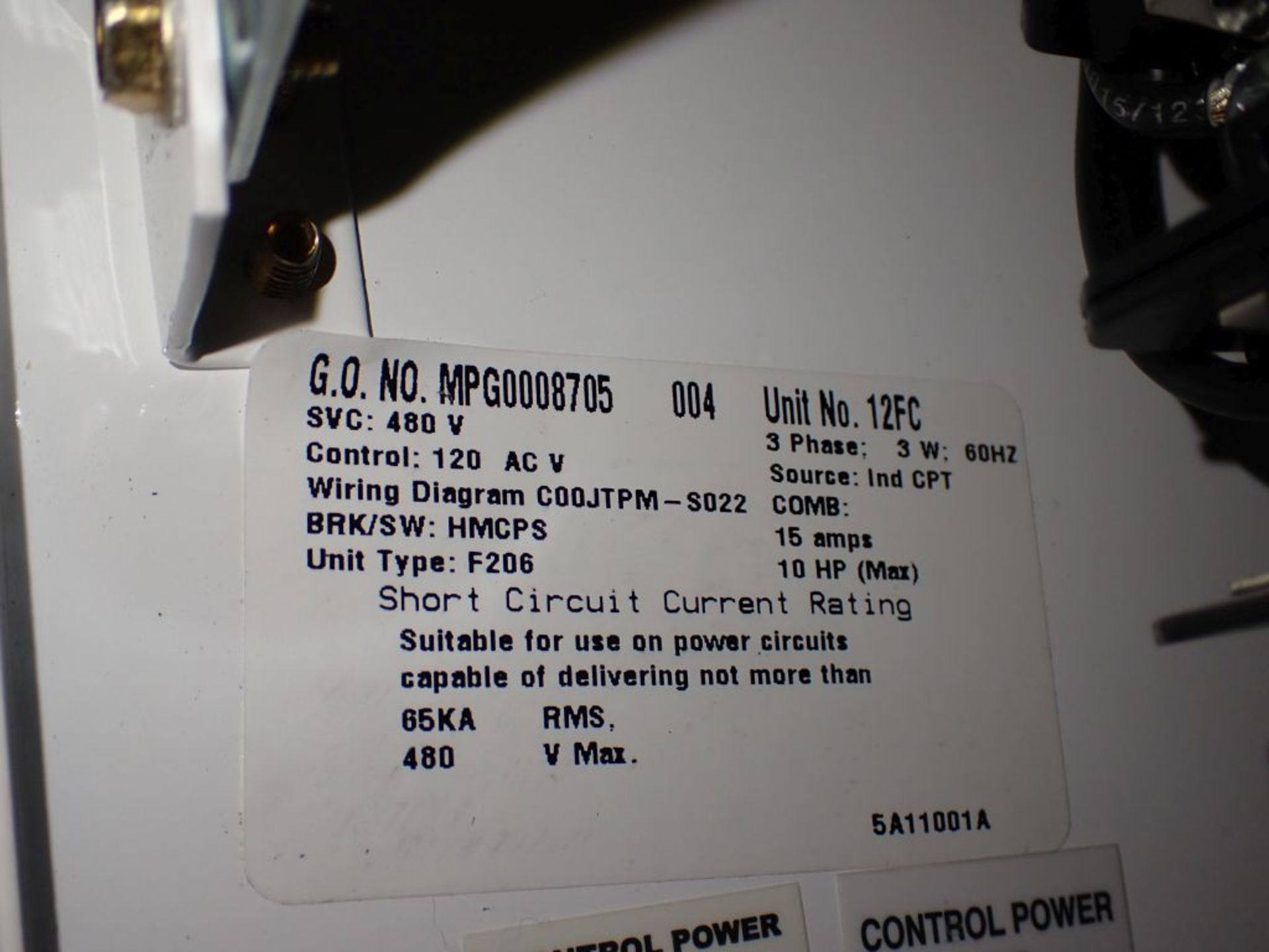 Eaton Freedom 2100 Series Motor Control Center | (11) F206-30A-10HP; (5) F206-15A-10HP; (1) SVX900- - Image 79 of 102