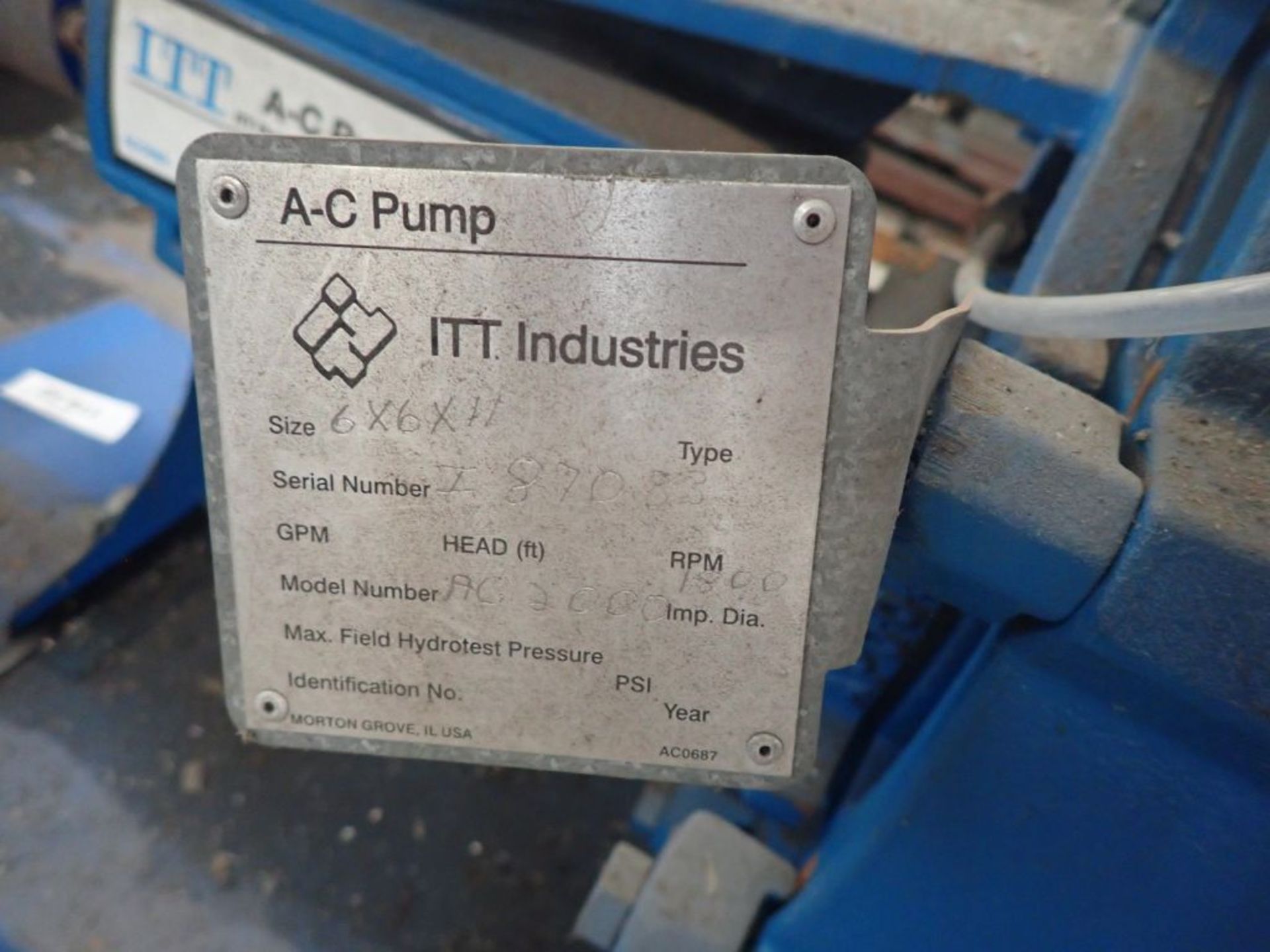 ITT AC Pump - Part No. 1BE003; Frame No. 500 - Image 3 of 3