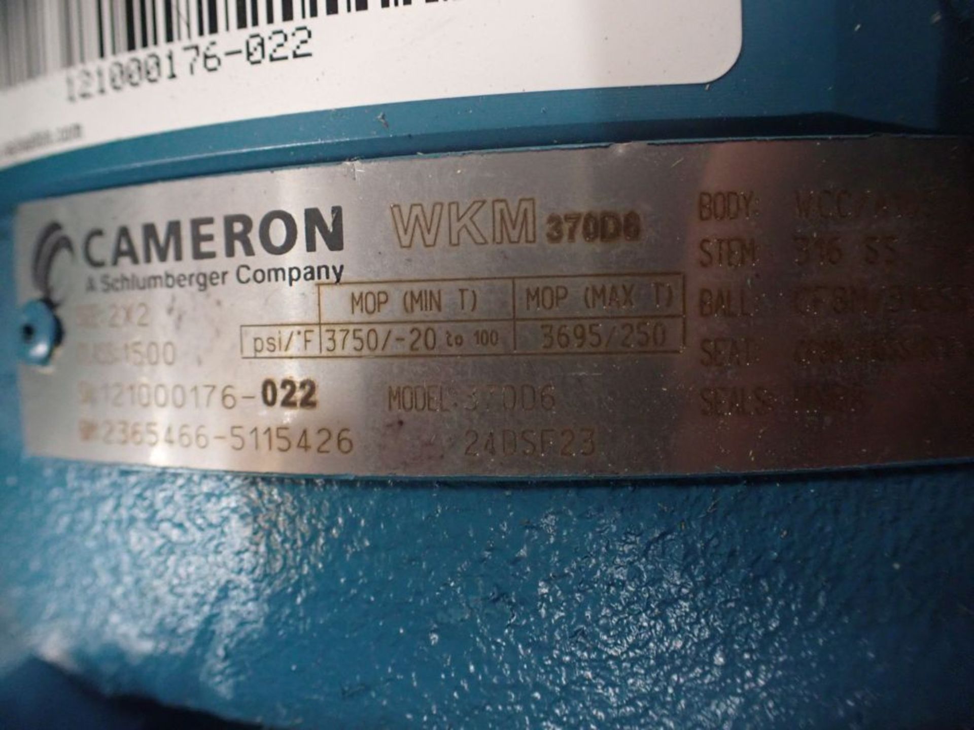 Cameron Valve - Serial No. 121033818; Model No. 370D6 - Image 5 of 7