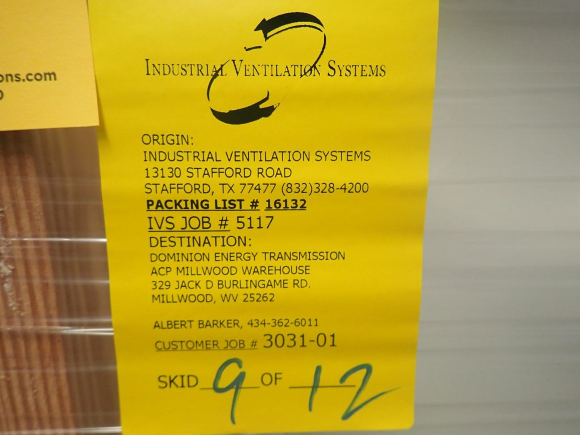 Industrial Ventilation Series Hood w/Gauge - IVS Job No. 5117-01; Customer Job No. 3031-31 - Image 4 of 4