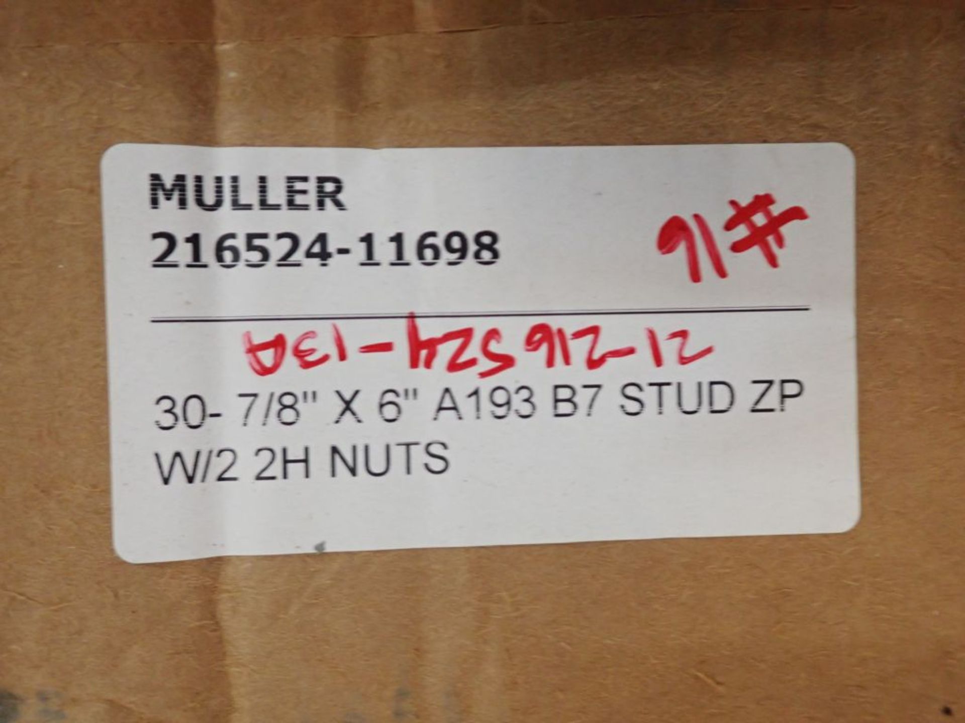 Lot of Assorted Muller Studs and Nuts - Image 3 of 3