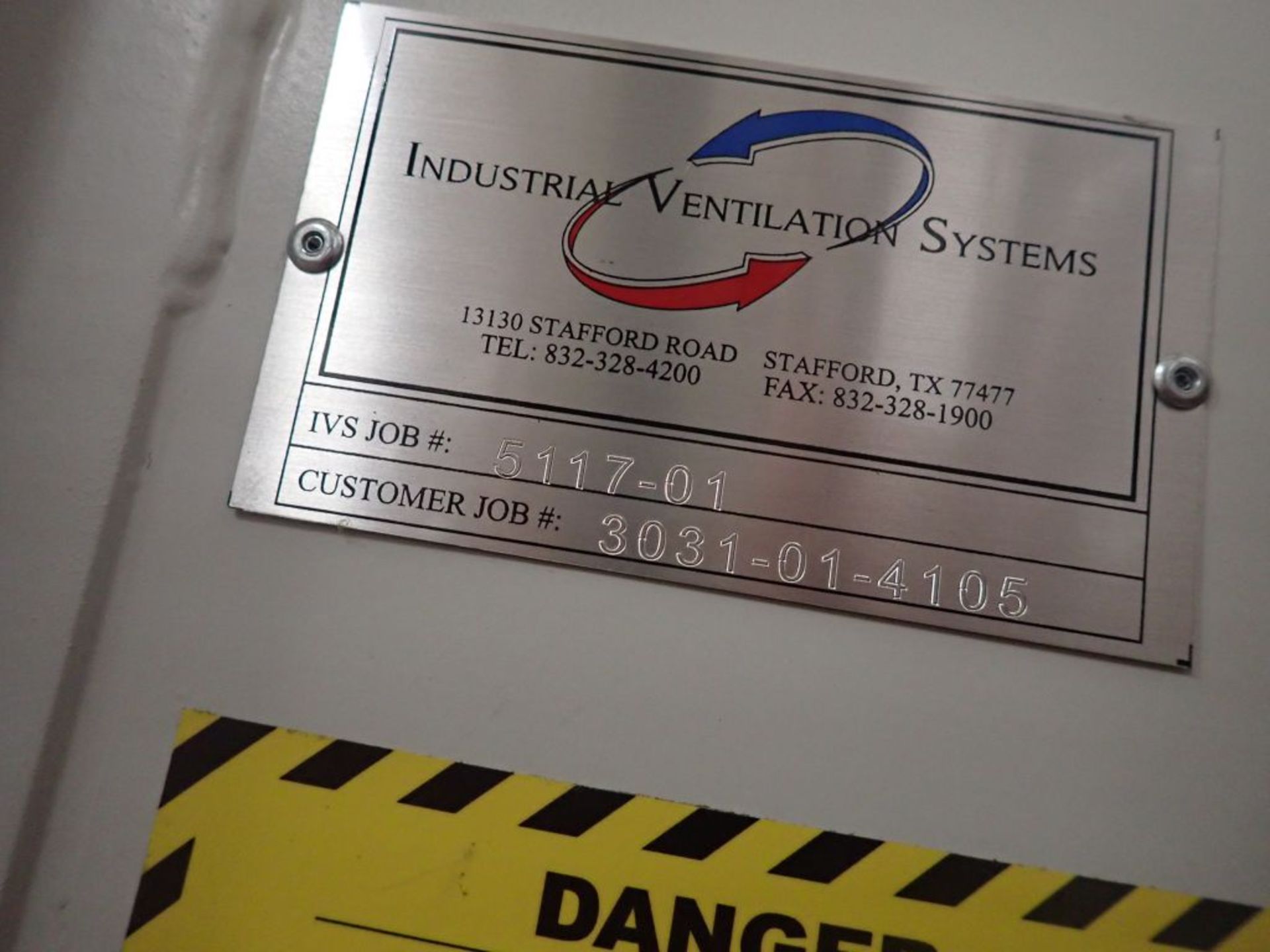 Industrial Ventilation Systems Ventilation Fan - IVS Job No. 5117-01; Customer Job No. 3031-01-4104 - Image 4 of 5
