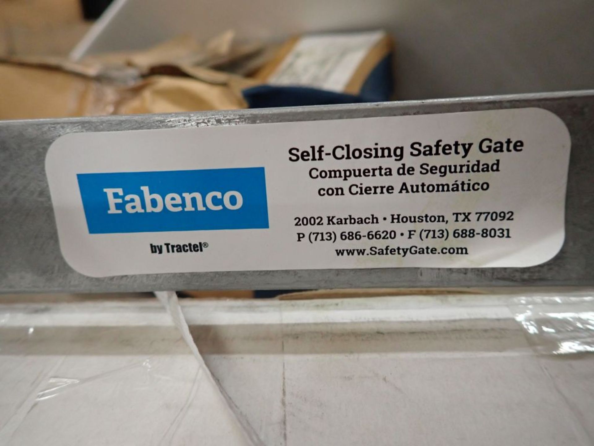 Lot of (10) Assorted Components - (2) Fabenco Self-Closing Safety Gates; (8) Boxes of Fastenal - Image 14 of 14