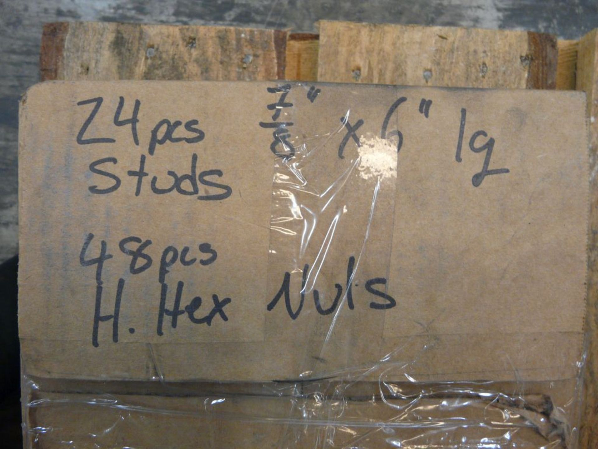 Lot of Assorted Studs and Nuts - (52) Studs and Hex Nuts, 7/8" x 6" Long; (36) Studs and Hex Nuts, - Image 3 of 7