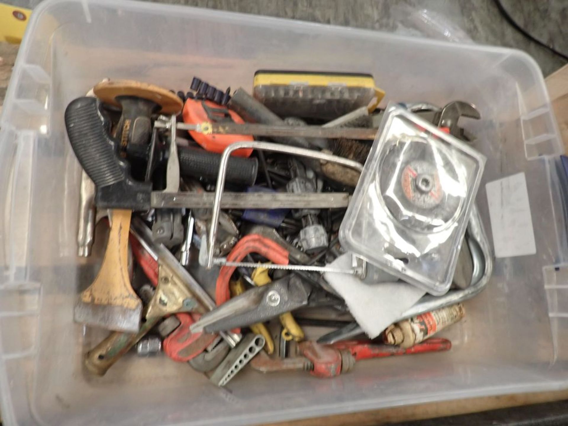Lot of Assorted Components - Includes: Handsaw; Wrenches; Tile; Tag: 214979 - Image 7 of 11