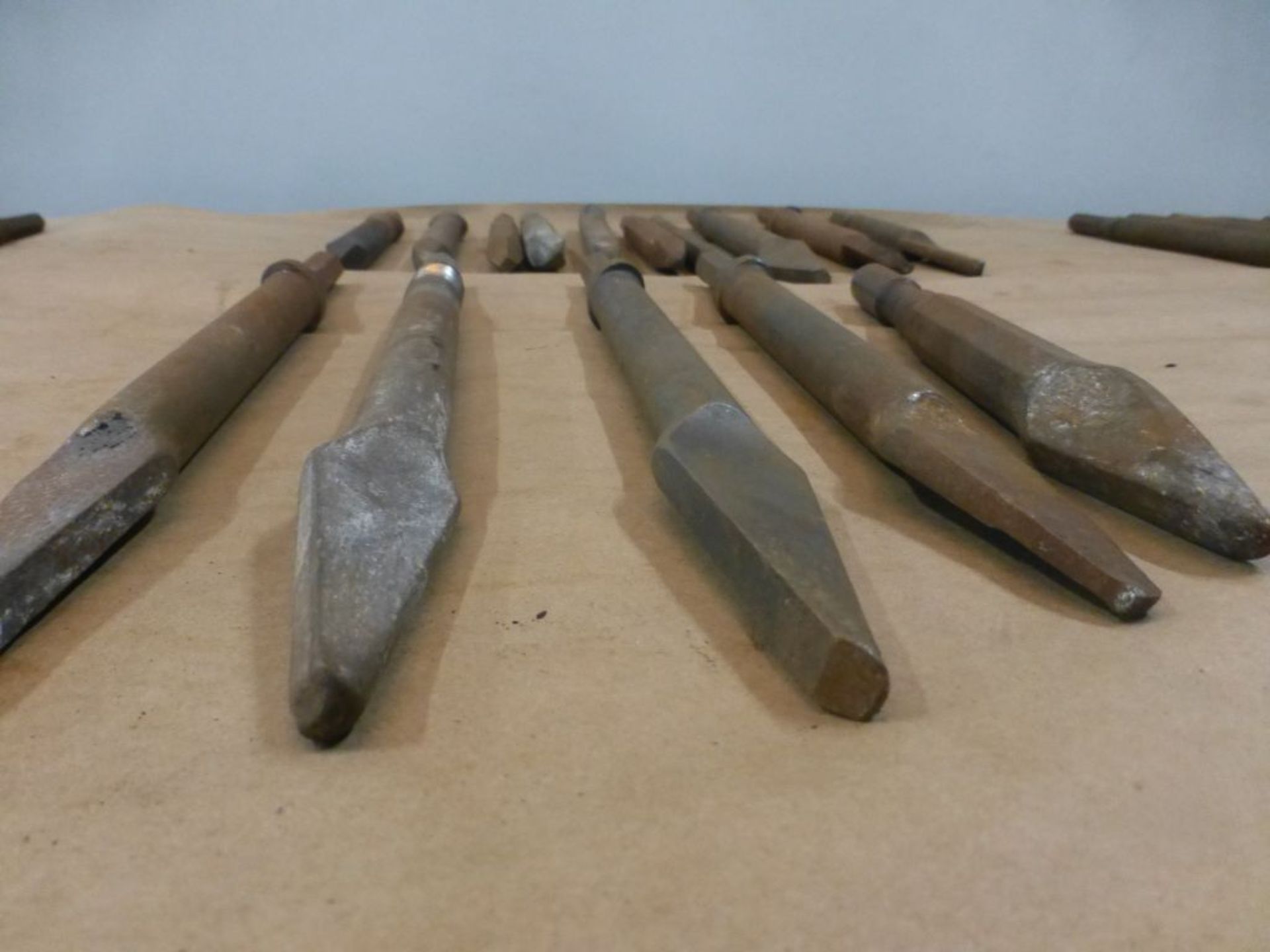 Lot of (16) Assorted Chiseling Tools/Bits; Tag: 214927 - Image 3 of 3