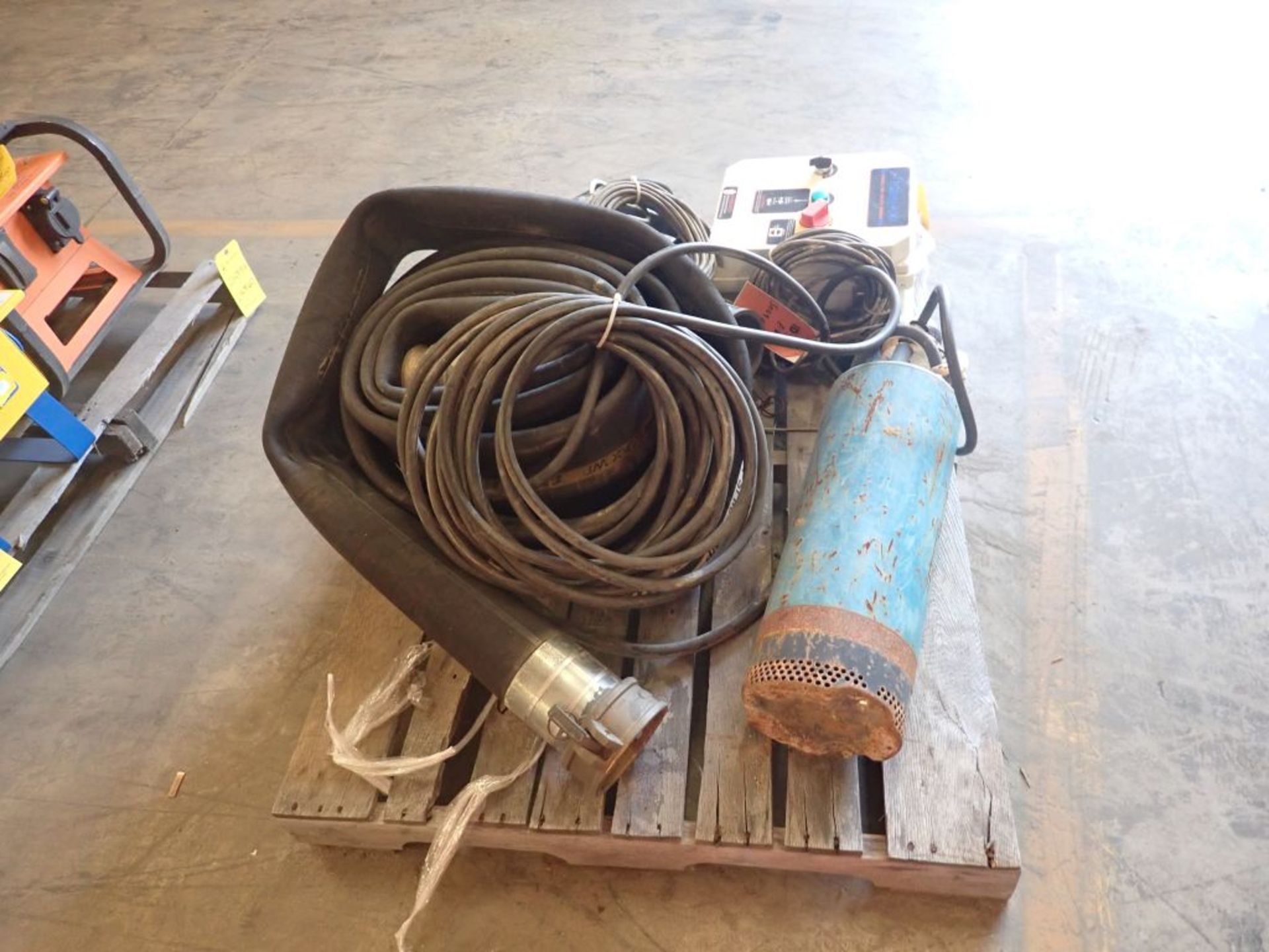 Lot of Assorted Components - Includes: Tsurumi Pump; Water Discharge Hose; Tag: 214858 - Image 4 of 16