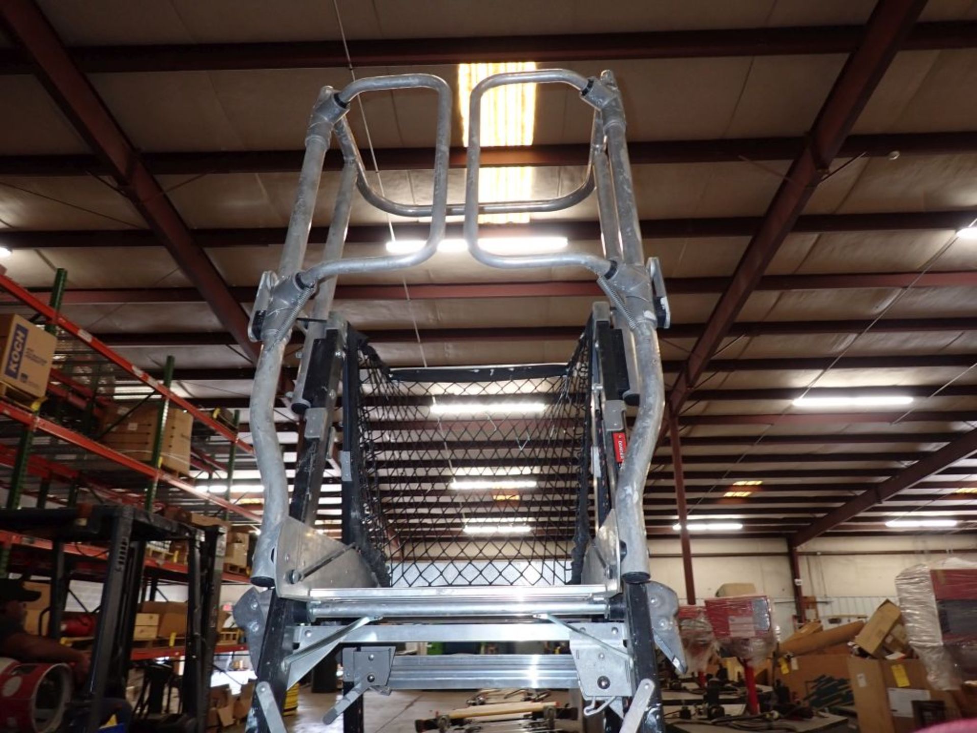 Little Giant Safety Cage Adjustable Platform Stepladder - 8-14'; 375 lb Capacity; Tag: 215275 - Image 3 of 6