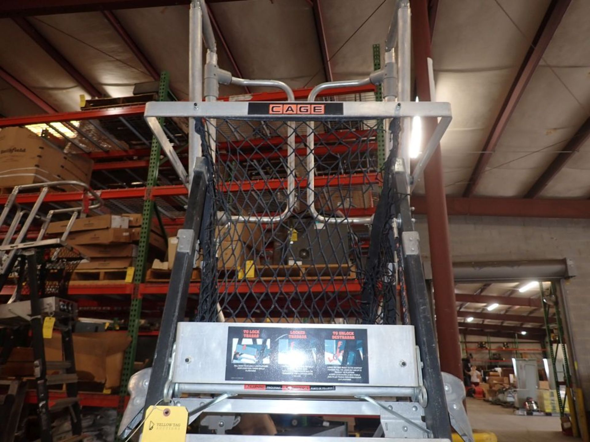 Little Giant Safety Cage Adjustable Platform Stepladder - 8-14'; 375 lb Capacity; Tag: 215268 - Image 6 of 6
