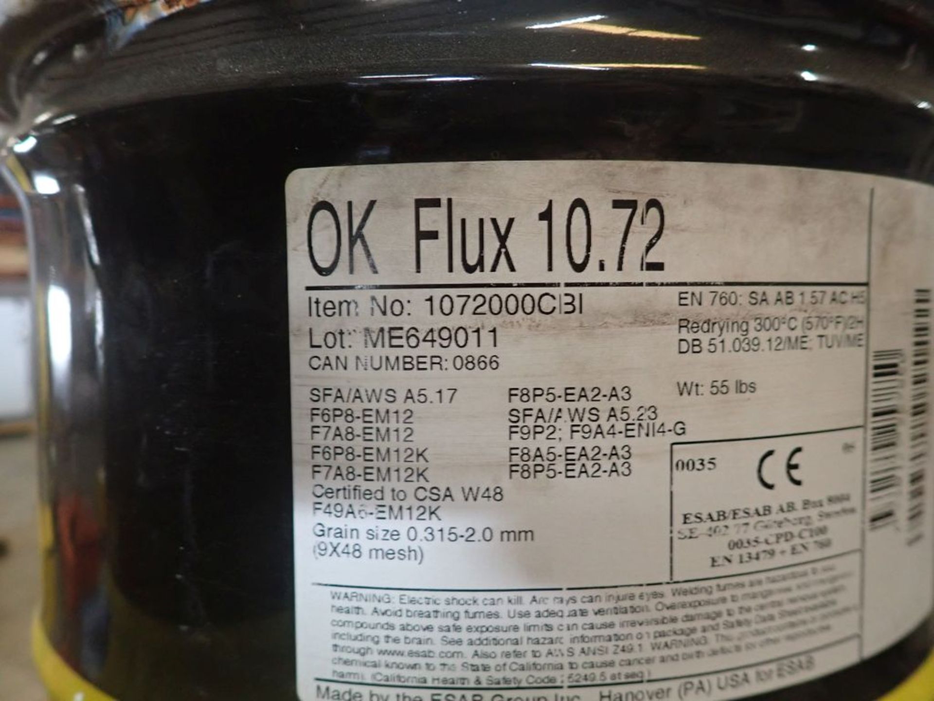 Lot of (27) OK Flux 10.72 - Item No. 1072000CBI; Tag: 214955 - Image 5 of 10