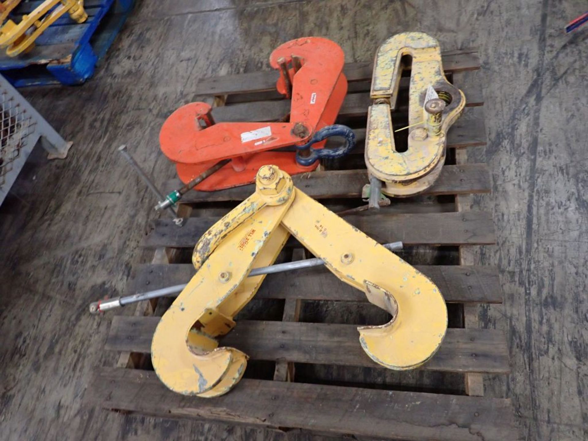 Lot of (3) Assorted Beam Clamps - (1) Crosby; (1) Heavy Duty Model No. WLL33601; (1) Beam Clamp;