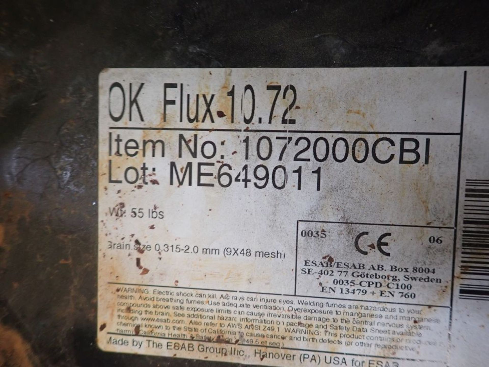 Lot of (27) OK Flux 10.72 - Item No. 1072000CBI; Tag: 214955 - Image 10 of 10