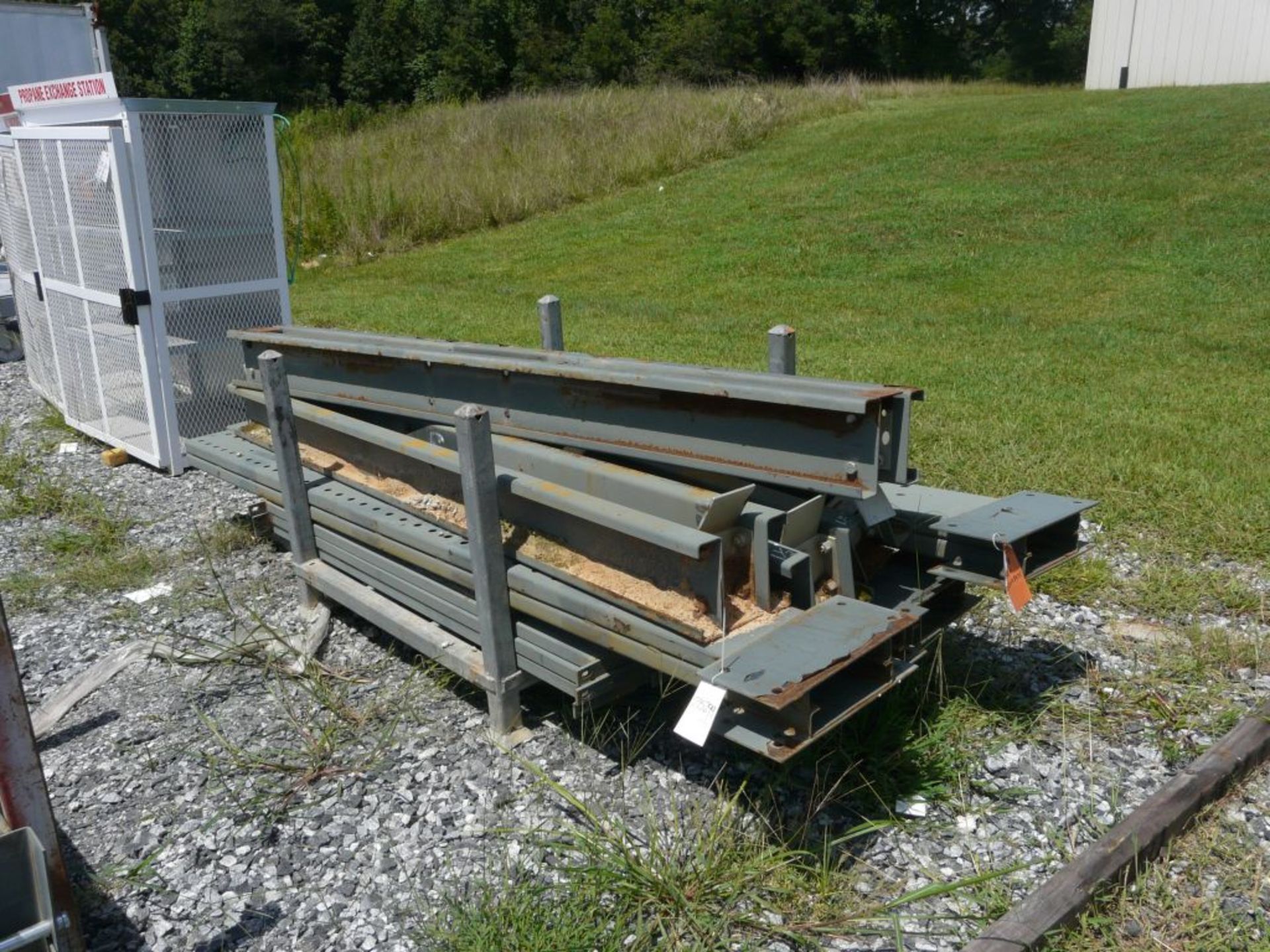 Lot of Assorted U-Line Components - Includes: 106" Double Sided Cantilever Base; Column for