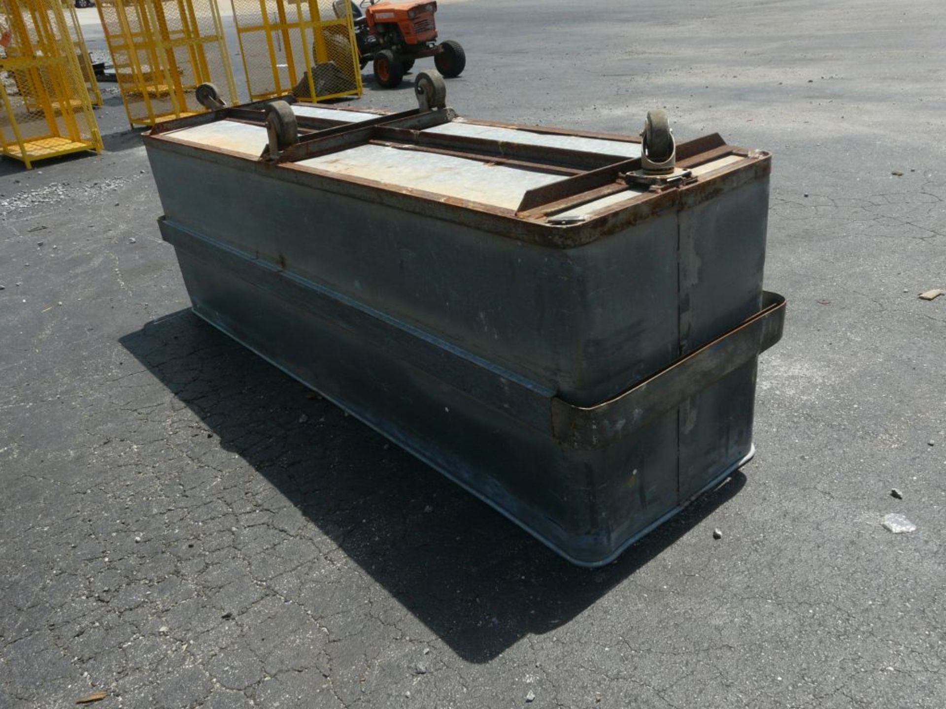 Metal Rolling Bucket/Storage Bin - 26" x 33" x 101"; Tag: 215324 - Image 3 of 4