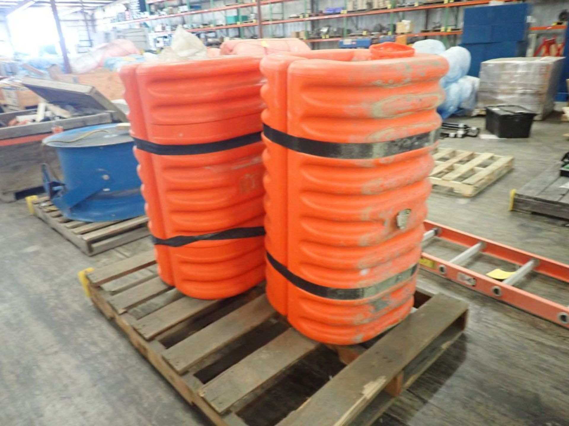 Lot of (2) Orange Column Protectors; Tag: 215171 - Image 3 of 6