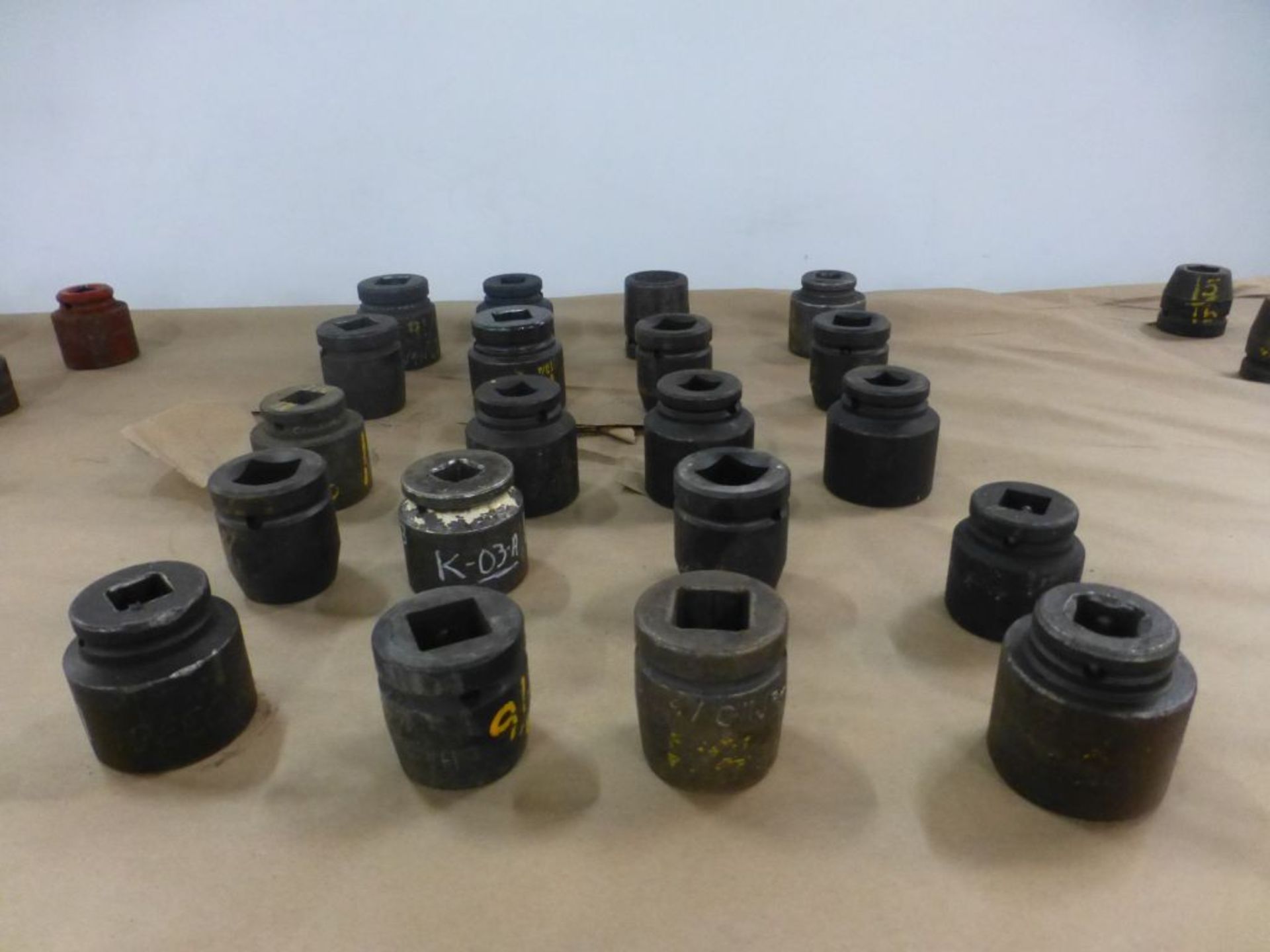 Lot of (20) Heavy Duty Sockets - Drive Sizes Include: 1"; 3/4"; 7/8"; Tag: 214944