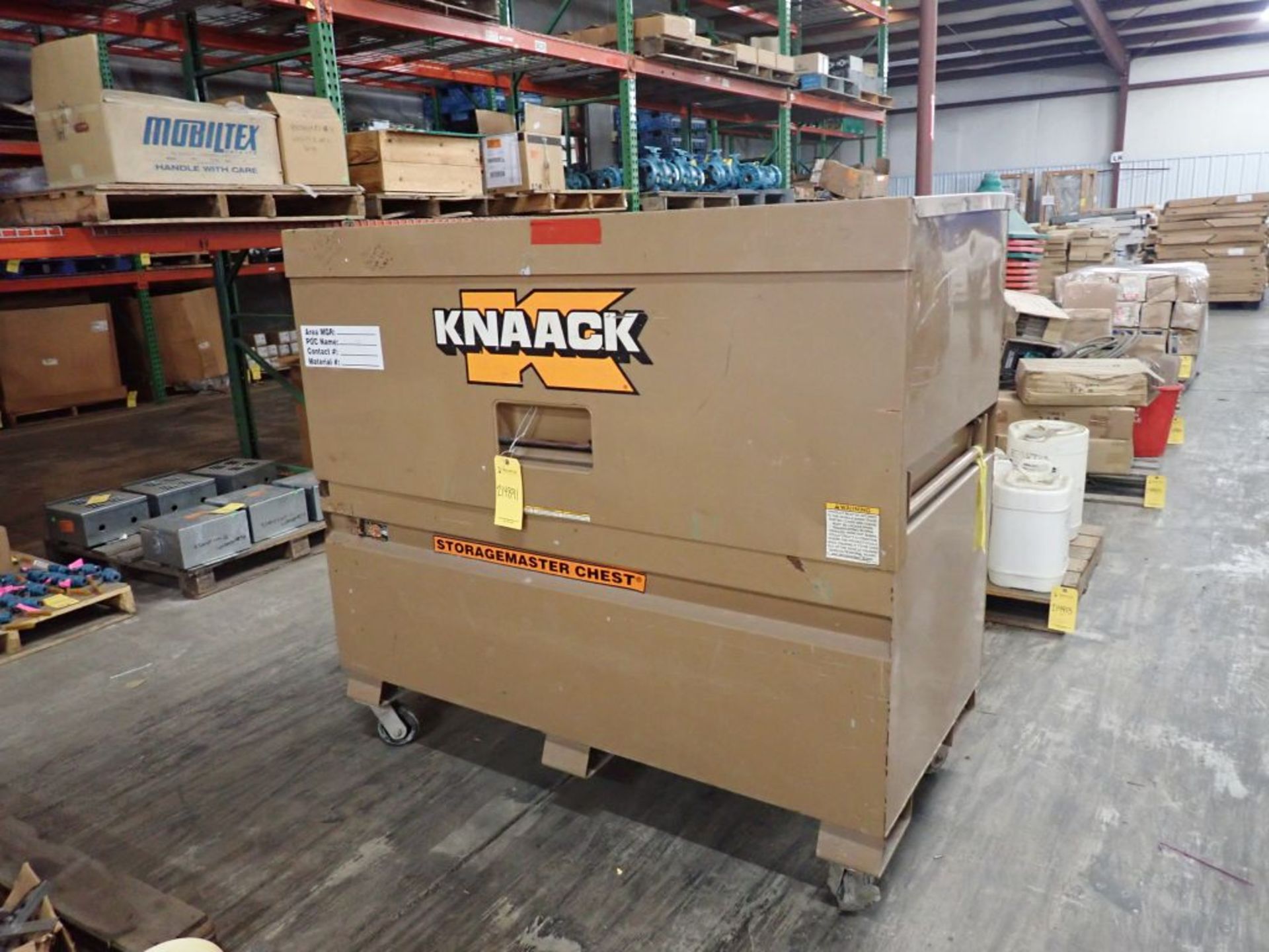 Knaack Job Box - 61"L x 32"W x 56"H; Tag: 214891