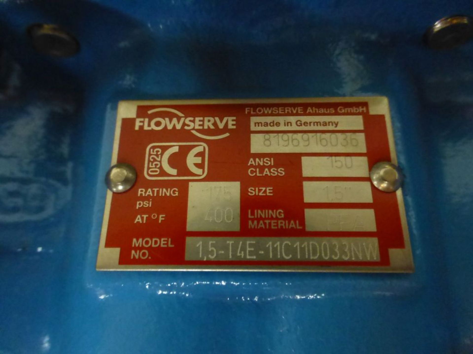 Lot of (2) Assorted Valves - (1) Flowserve Model No. 1.5-T4E-11C11D033NW, Size: 1.5"; (1) Xomox - Image 2 of 6