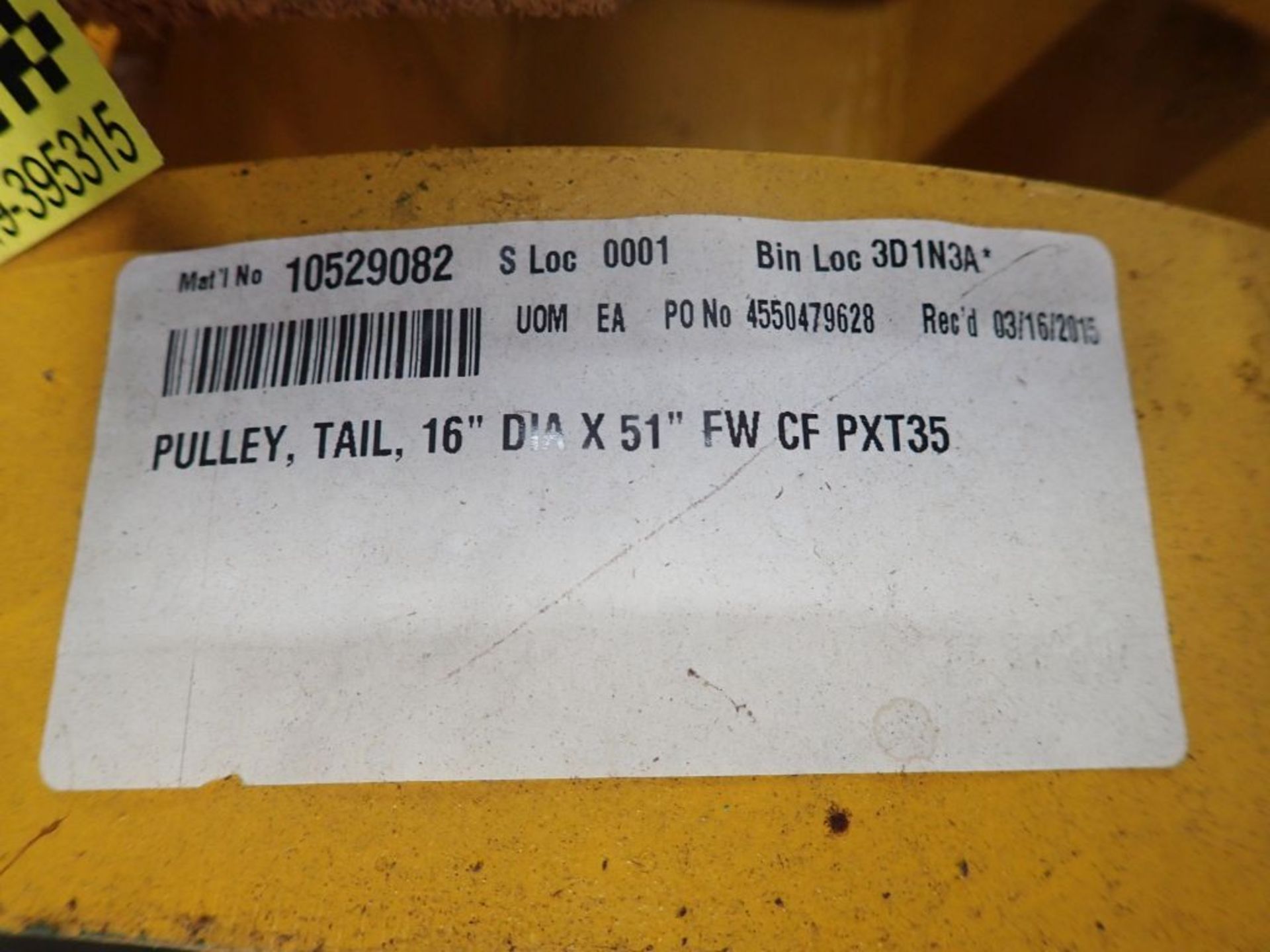 PPI Tail Pulley - Part No. PXT35; 16" Diameter x 51"; Tag: 215882 - Image 6 of 9