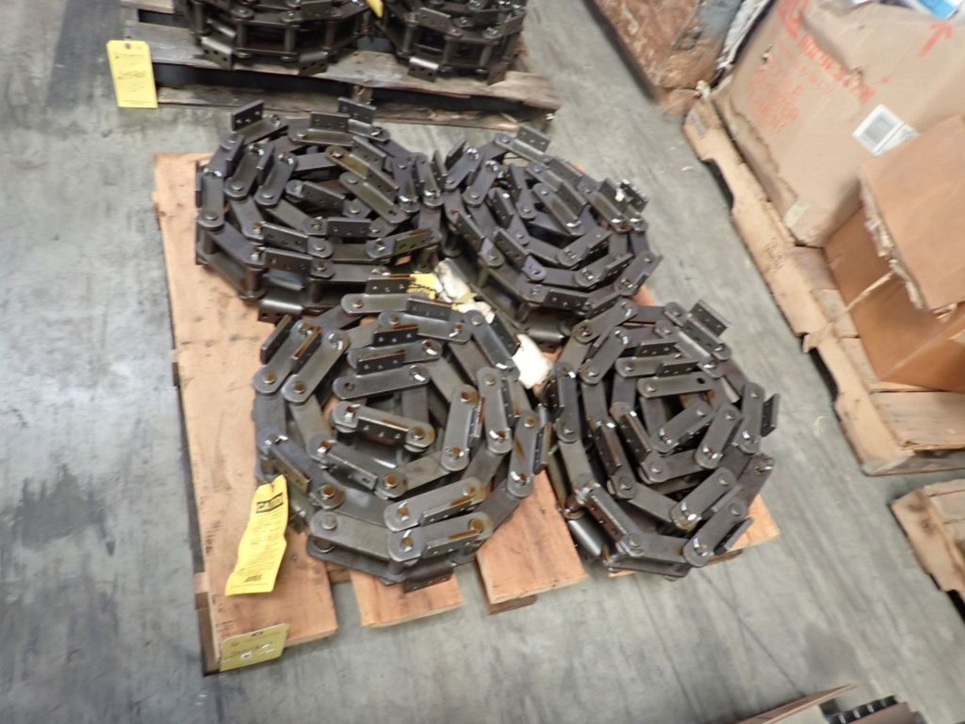 Lot of (4) Renold Jeffrey Heavy Duty Knuckle Chains - Tag: 215900 - Image 2 of 9