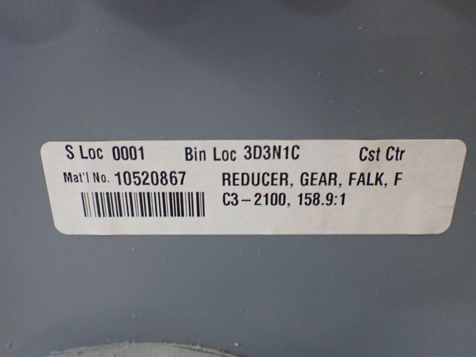 Falk Ultramax Gear Drive - Model No. 2100FC3AS; 30.3 HP; 158.4 Ratio; Tag: 215650 - Image 9 of 9
