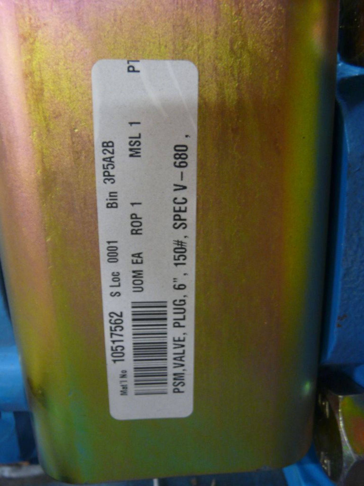 Lot of (2) Flowserve Plug Valves - (1) Part No. V-680, 3"/150; (1) Part No. V-680, 6"/150; Tag: - Image 4 of 6