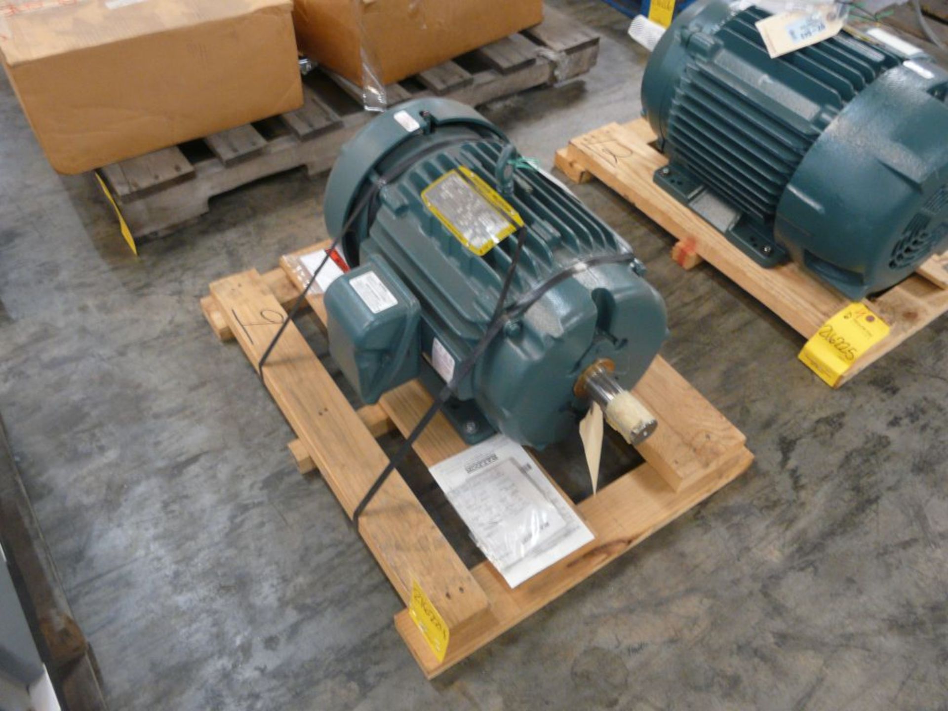 Baldor Reliance 10 HP Motor - Cat No. ECP82332T-5; 10 HP; 575V; 1180 RPM; Frame: 254T; 3PH; Tag: