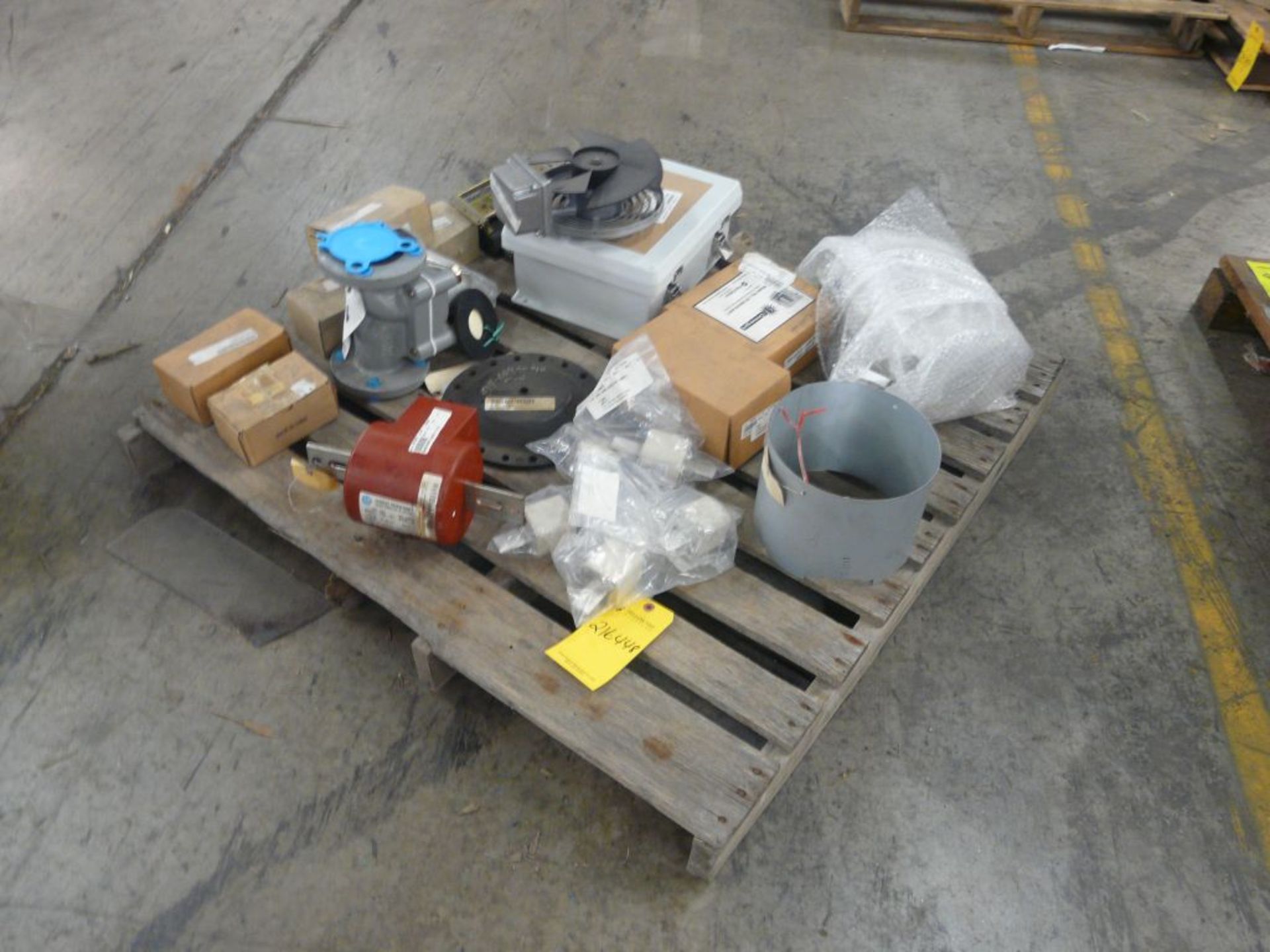 Lot of Assorted Components - Includes:; Current Transformer; Fan Assembly; Fuse; Tag: 216448