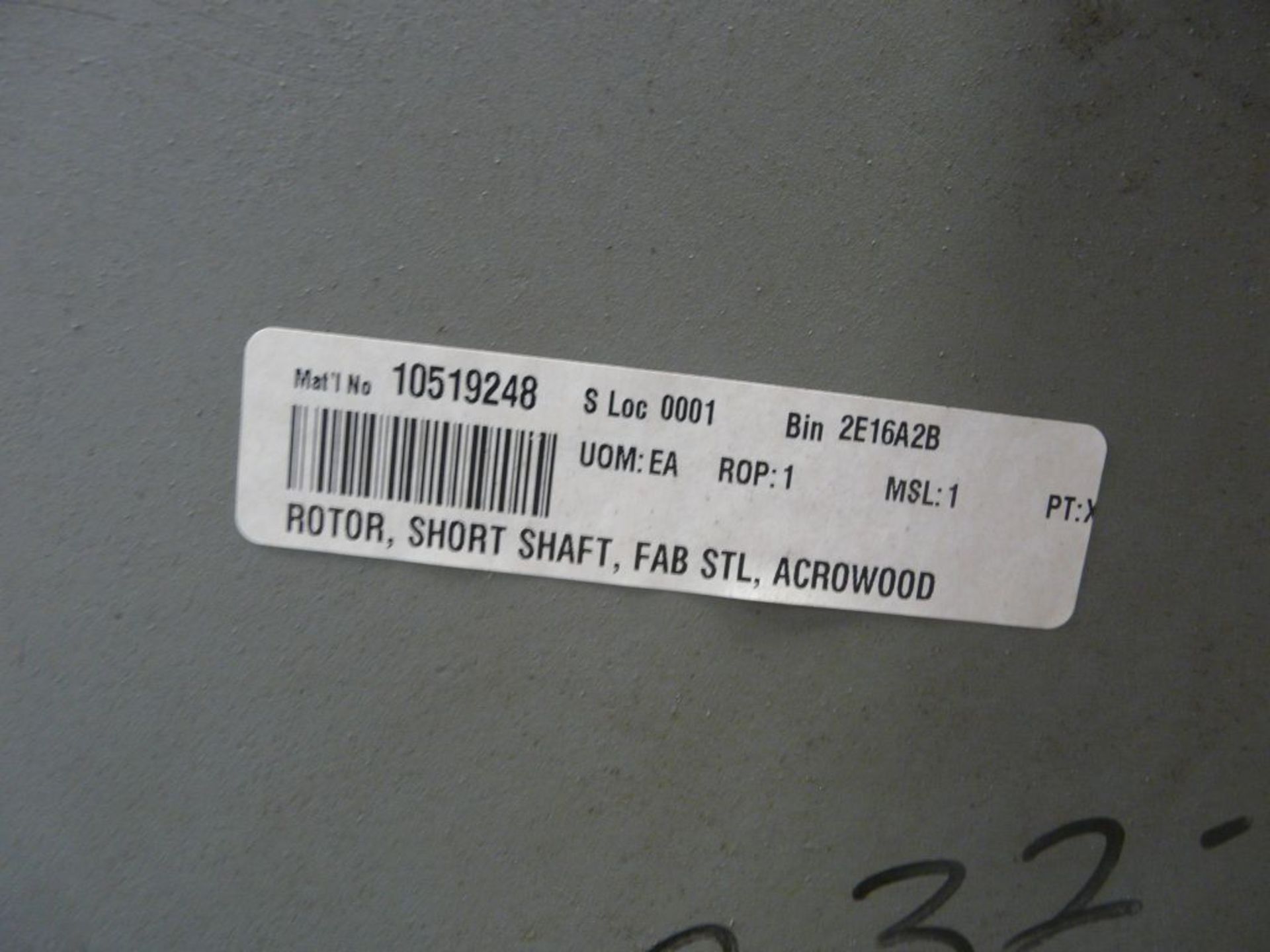 Acrowood Short Shaft Rotor - Tag: 216457 - Image 3 of 3