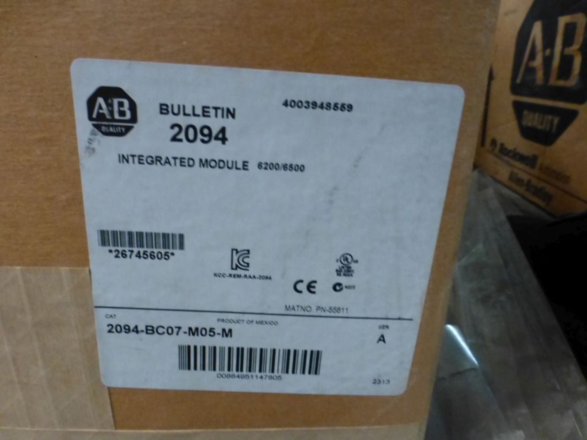 Lot of (3) Modules and (1) Brake - (2) Allen Bradley Integrated Modules Cat No. 2094-BC07_M05M, - Image 9 of 17