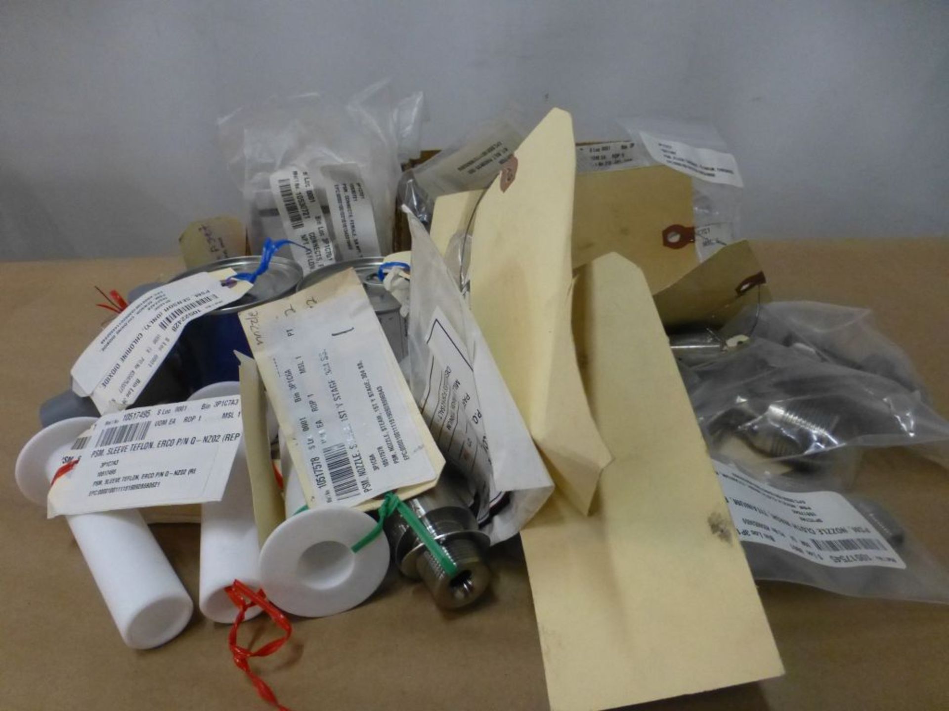 Lot of Assorted Components - Includes:; Sleeve Teflon; Plugs; Connectors; Tag: 216164