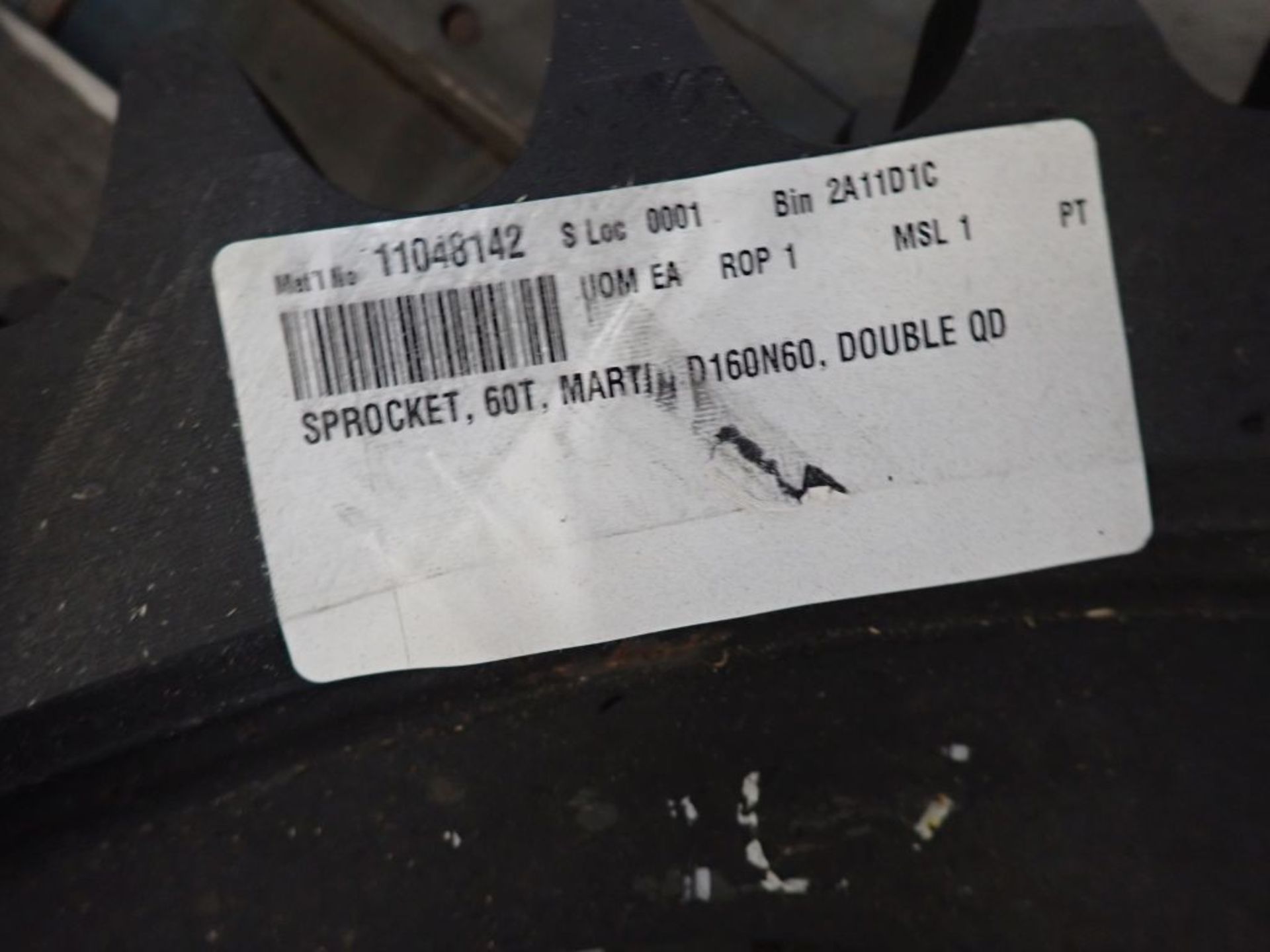 Martin Sprocket - Part No. D160N60; Tag: 216260 - Image 2 of 2