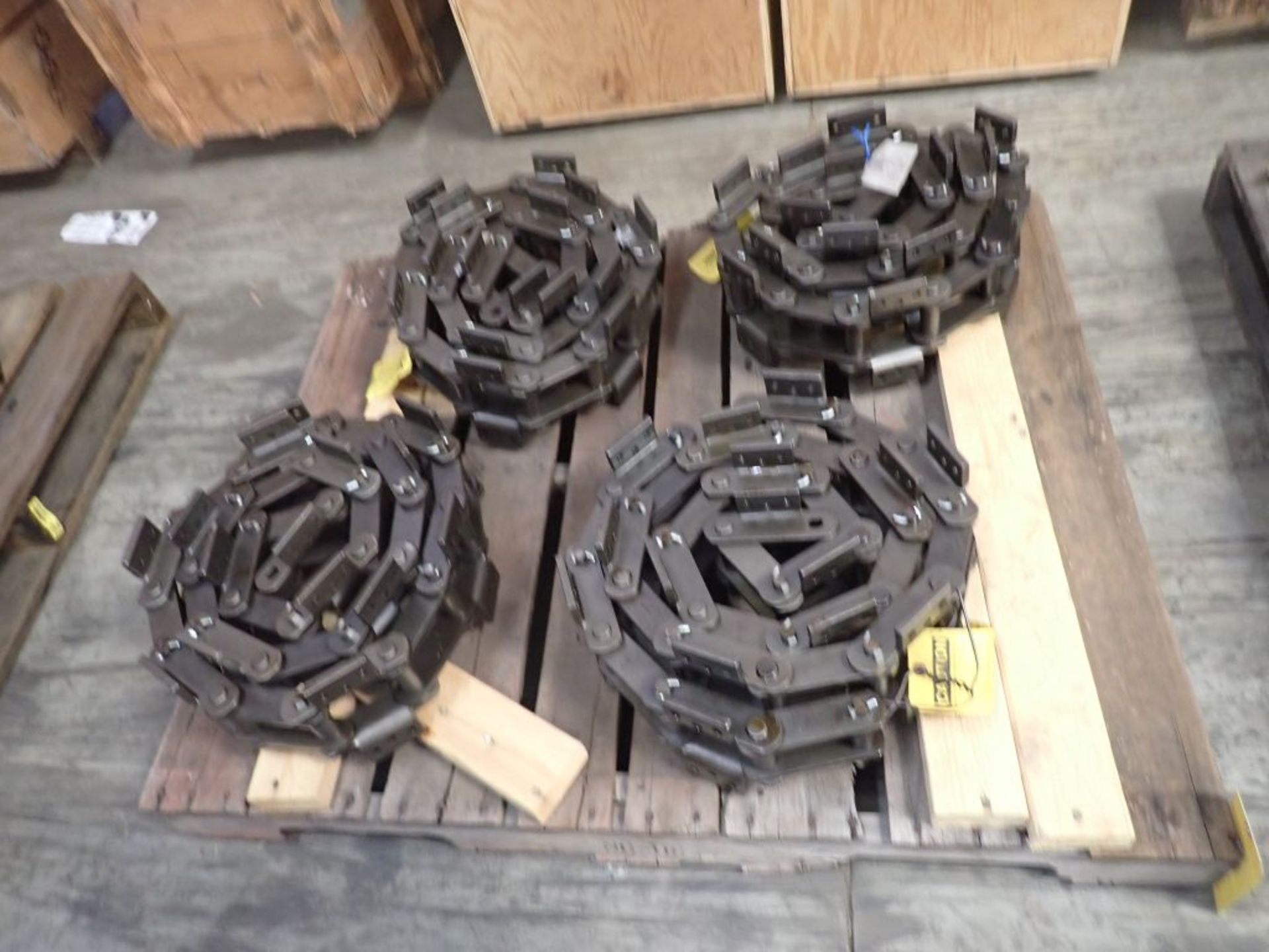 Lot of (4) Renold Jeffrey Heavy Duty Knuckle Chains - Tag: 215902 - Image 2 of 8