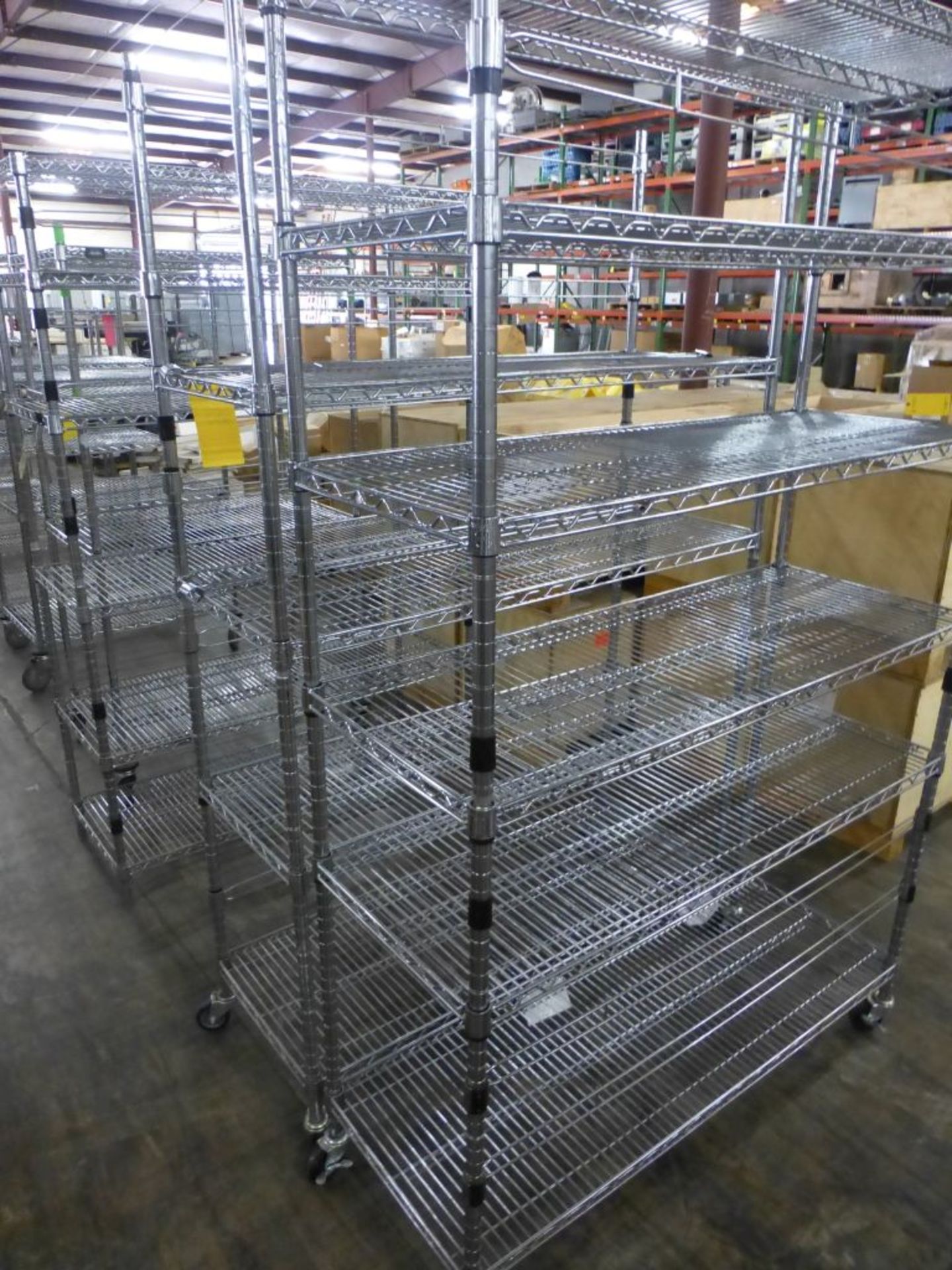 Lot of (2) Rolling Wire Racks - Tag: 218478 - Image 3 of 4