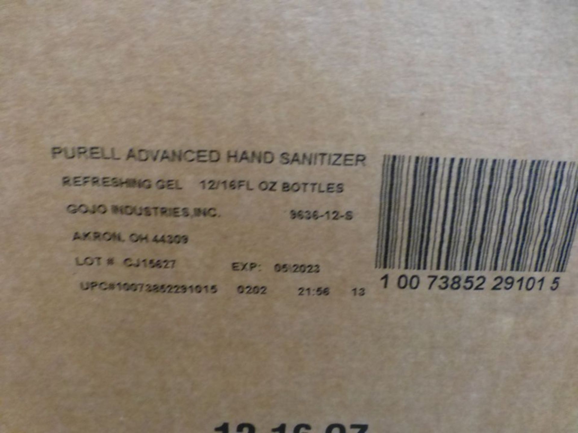 Lot of (540) 16 oz. Bottles of Purrell Advanced Emergency Response Gel Hand Sanitizer - Part No. - Image 5 of 7